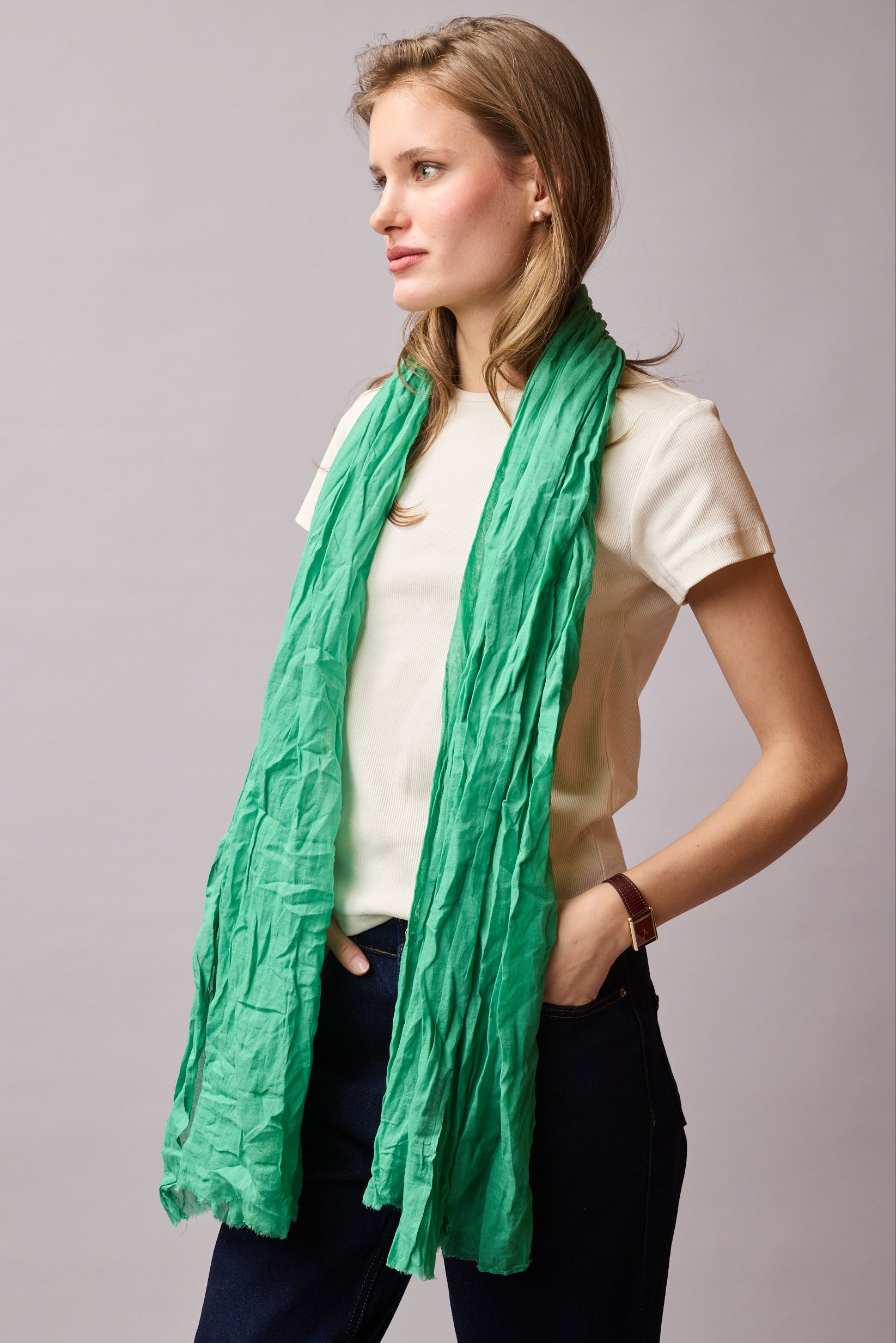 AMAZONE GREEN ORGANIK PAMUK HANDMADE SAL
