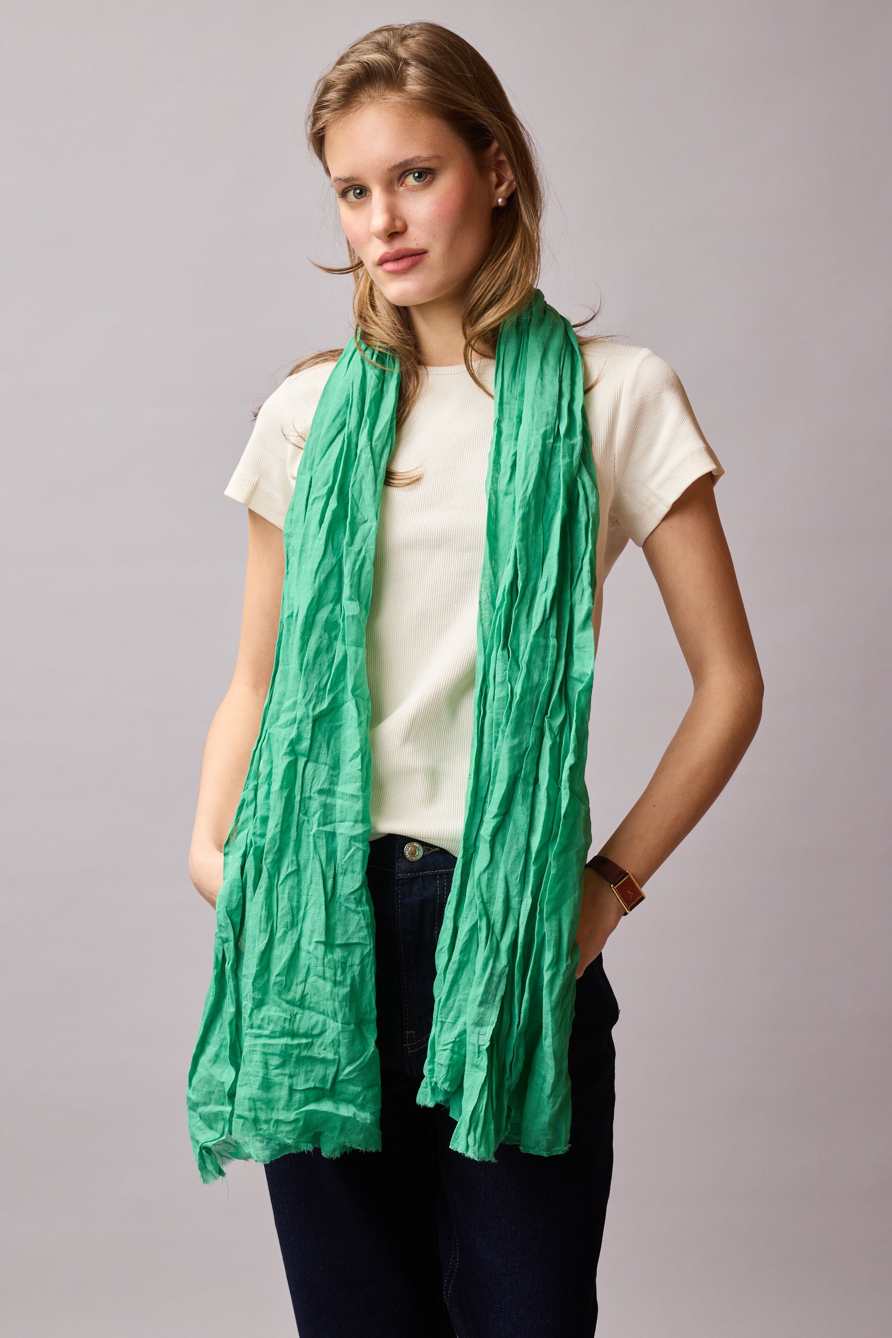 AMAZONE GREEN ORGANIK PAMUK HANDMADE SAL