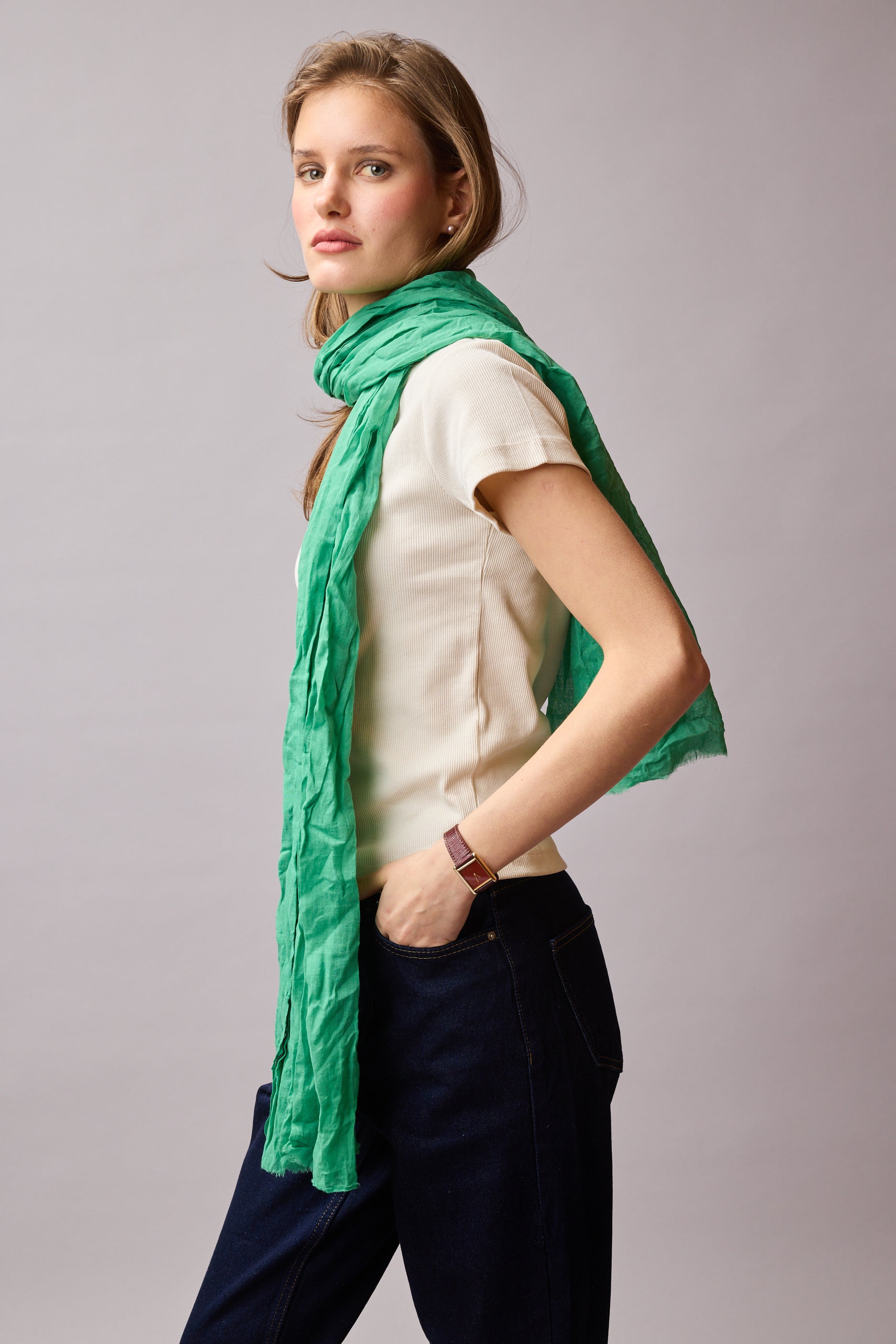 AMAZONE GREEN ORGANIK PAMUK HANDMADE SAL