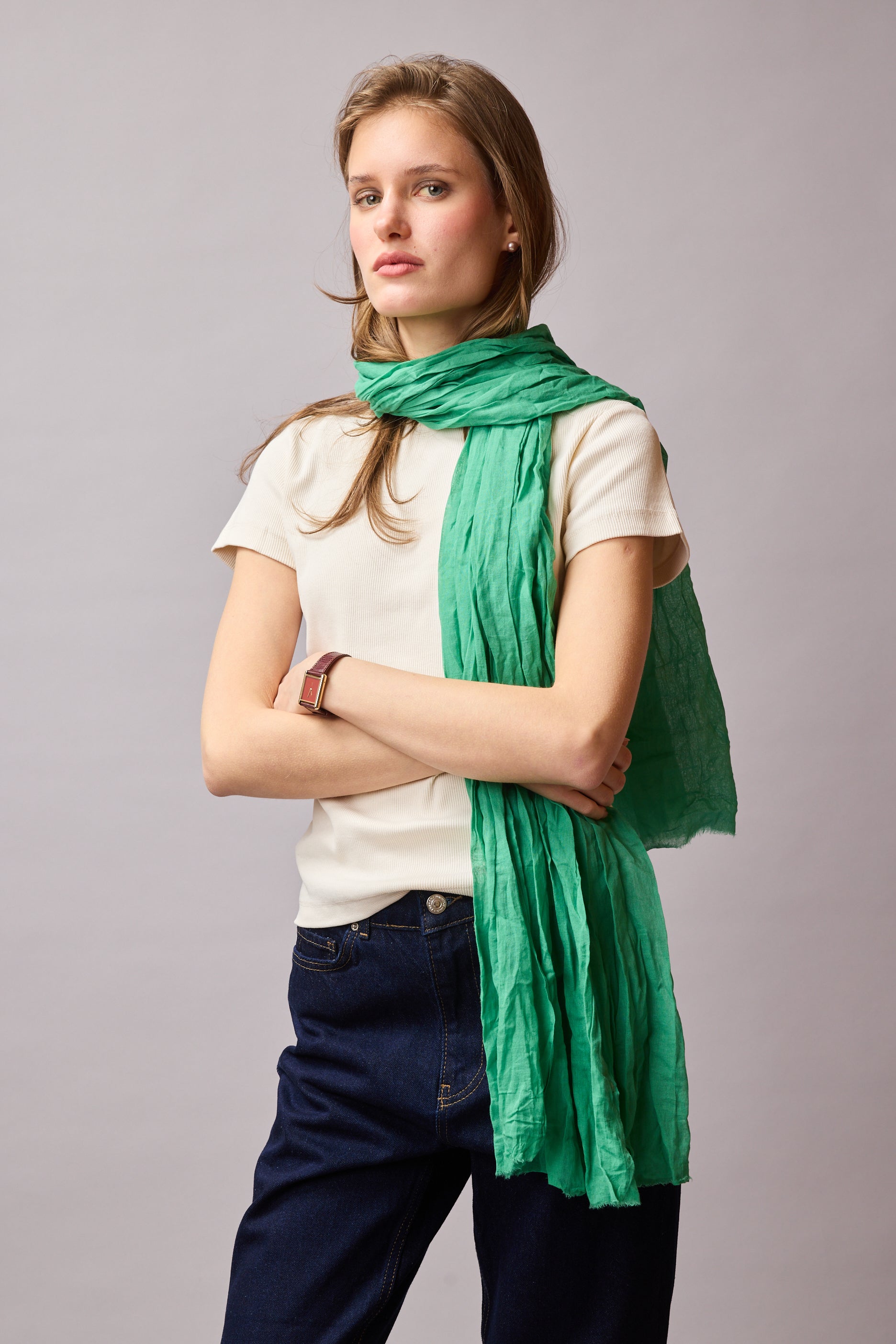 AMAZONE GREEN ORGANIK PAMUK HANDMADE SAL