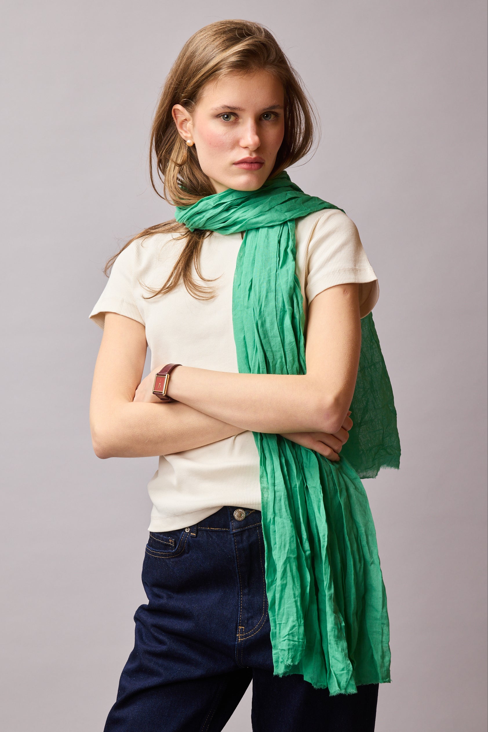 AMAZONE GREEN ORGANIK PAMUK HANDMADE SAL