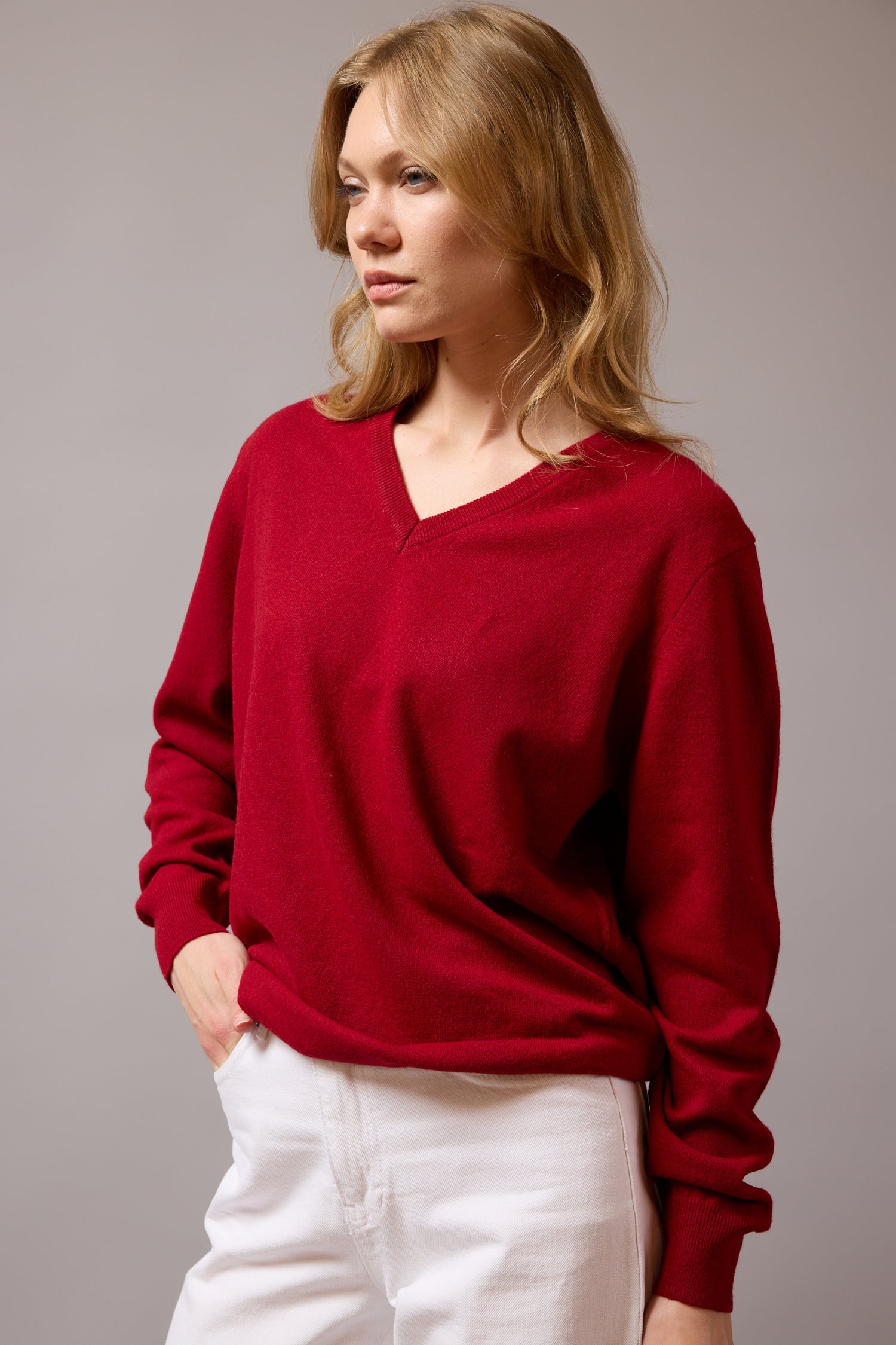 YUN V YAKA UNISEX KAZAK KIRMIZI