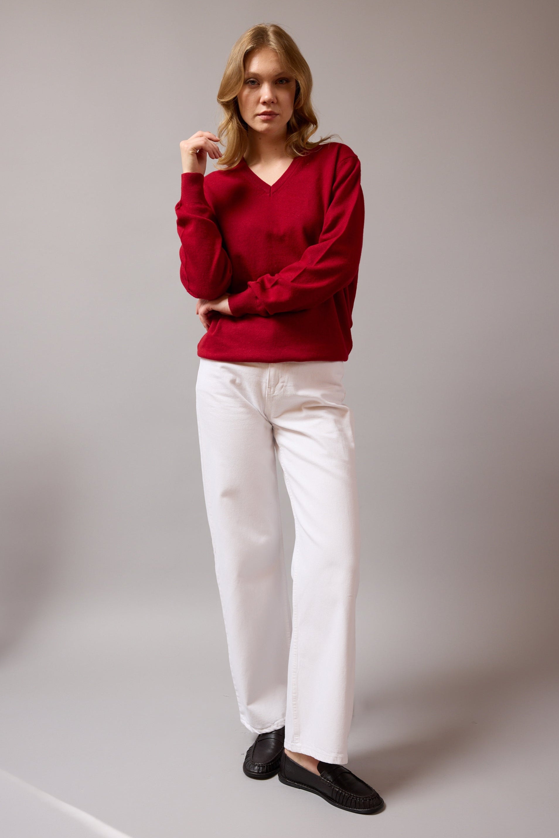 YUN V YAKA UNISEX KAZAK KIRMIZI