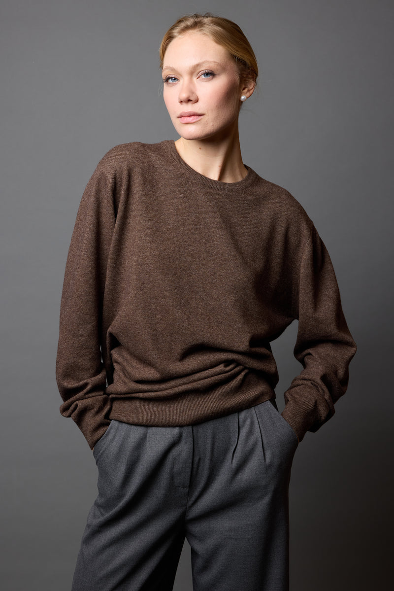 YUN BISIKLET YAKA UNISEX KAZAK MOCHA