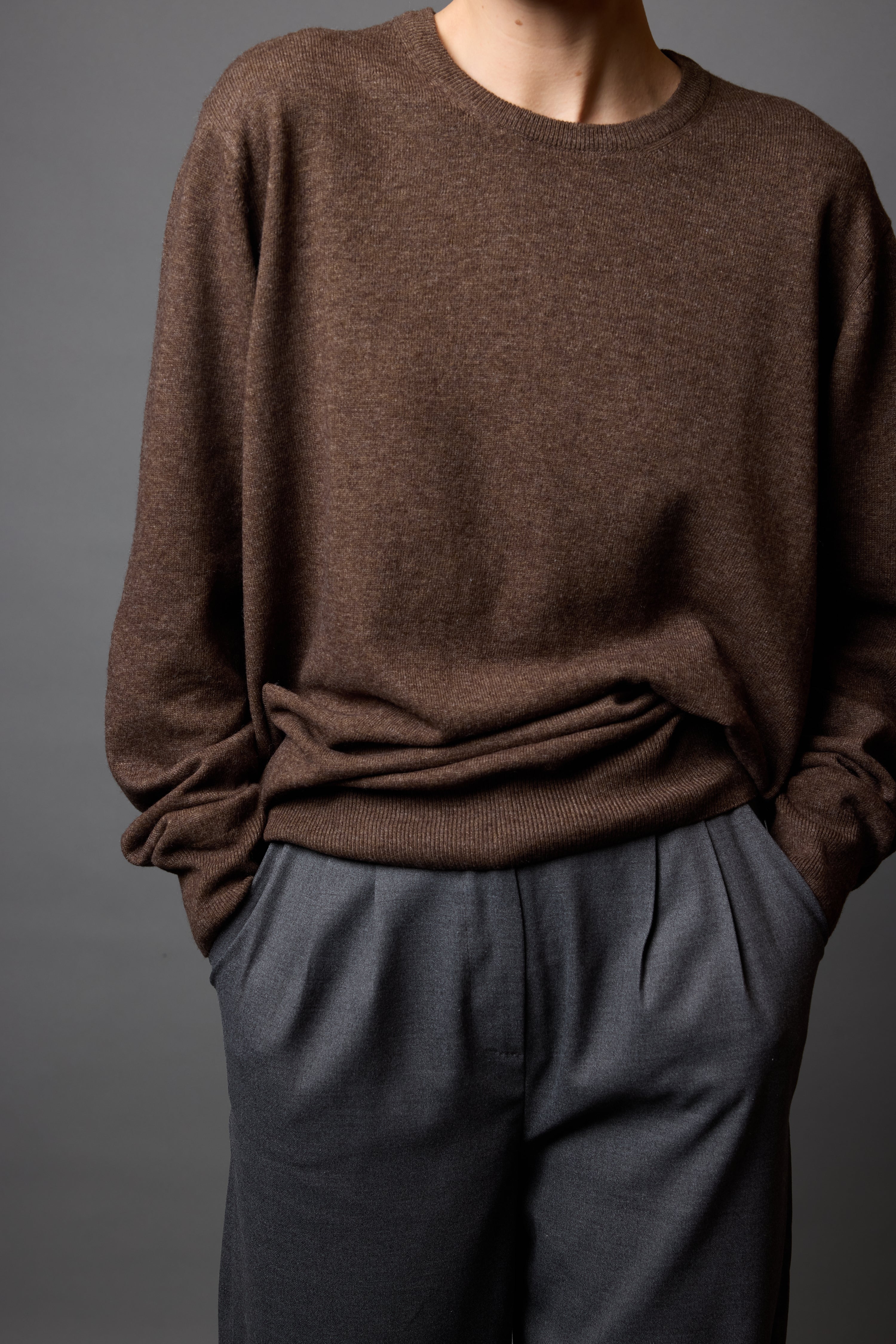 YUN BISIKLET YAKA UNISEX KAZAK MOCHA