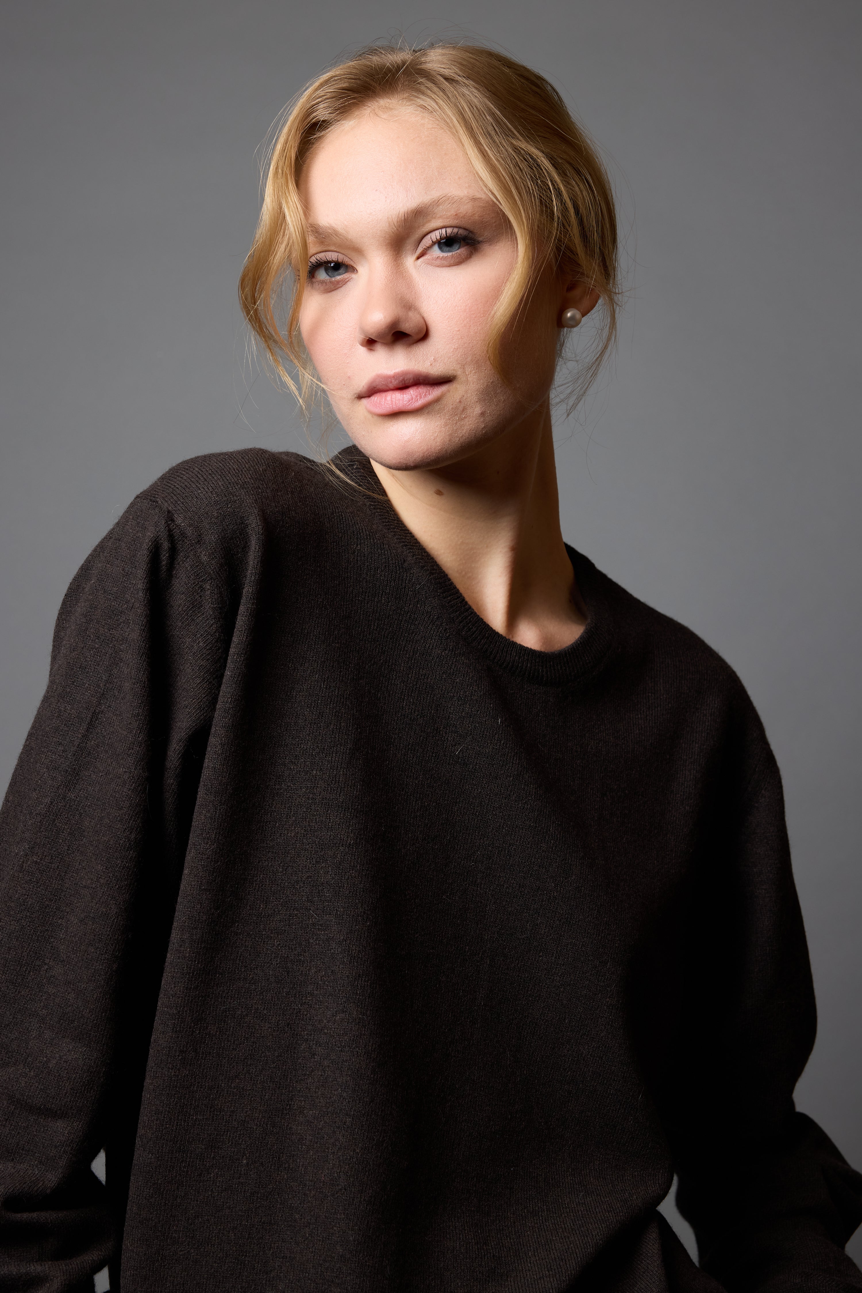 YUN BISIKLET YAKA UNISEX KAZAK BROWN