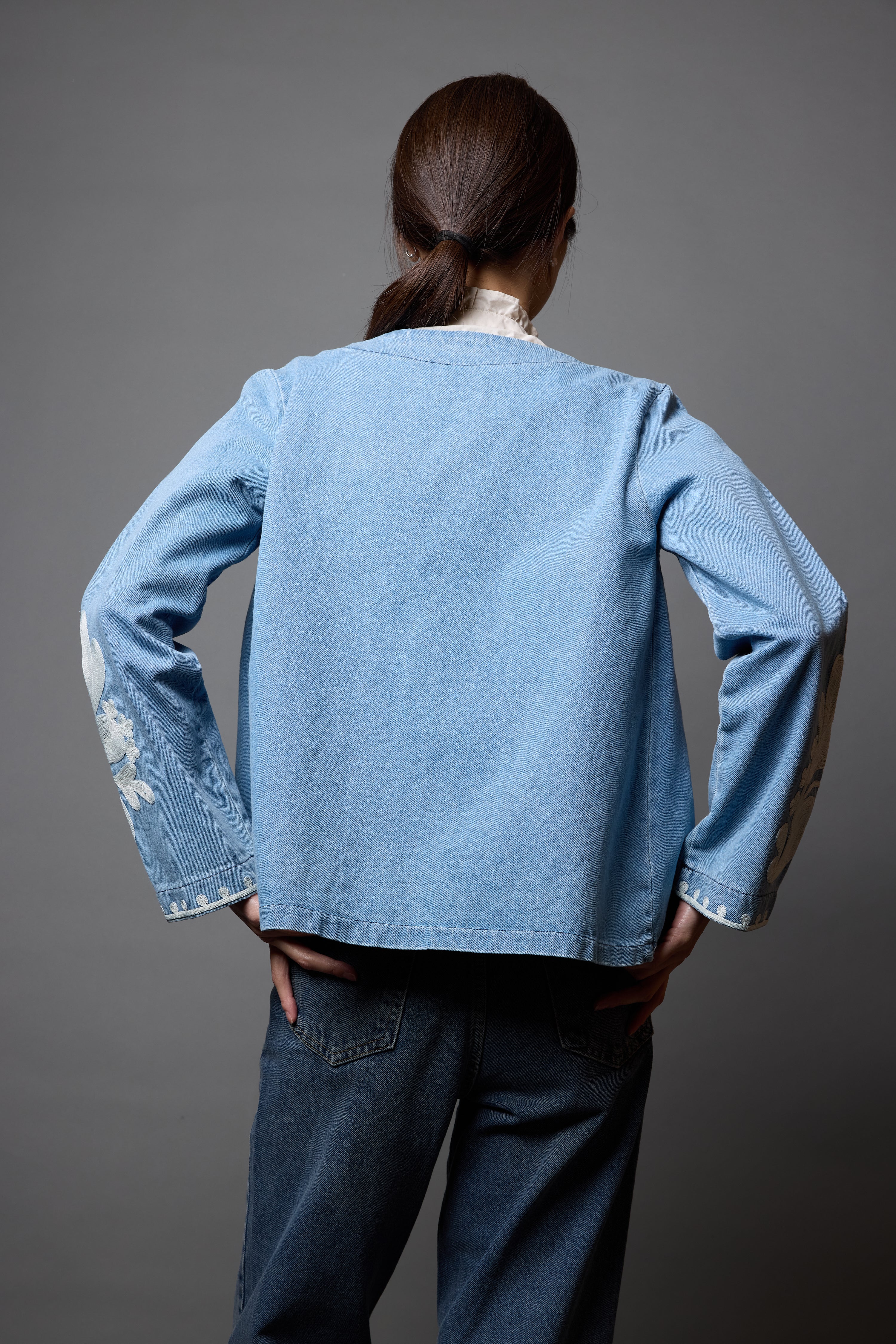 CLEMENCIA NAKISLI DENIM CEKET