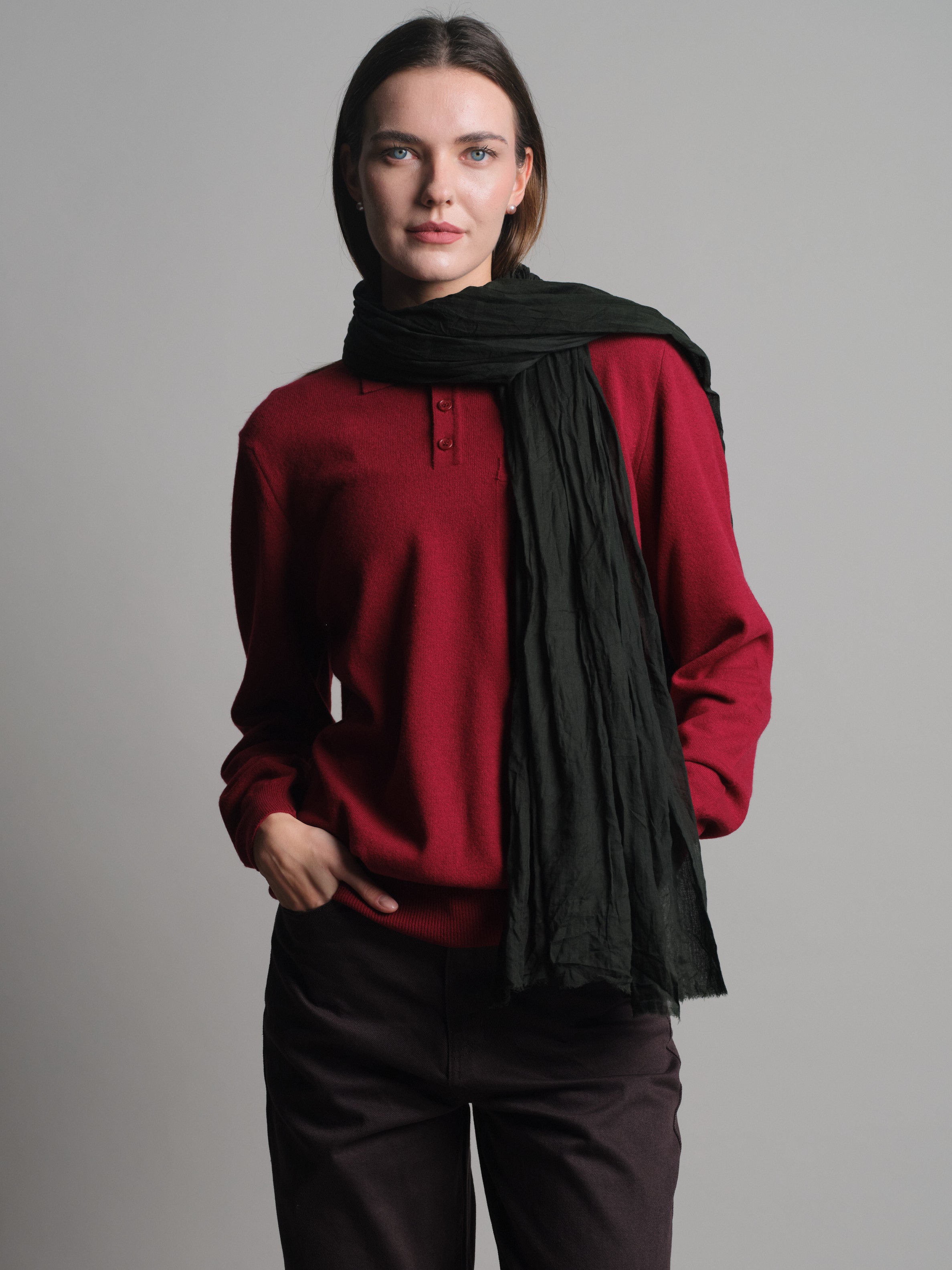GREEN FOREST ORGANIC COTTON HANDMADE SHAWL