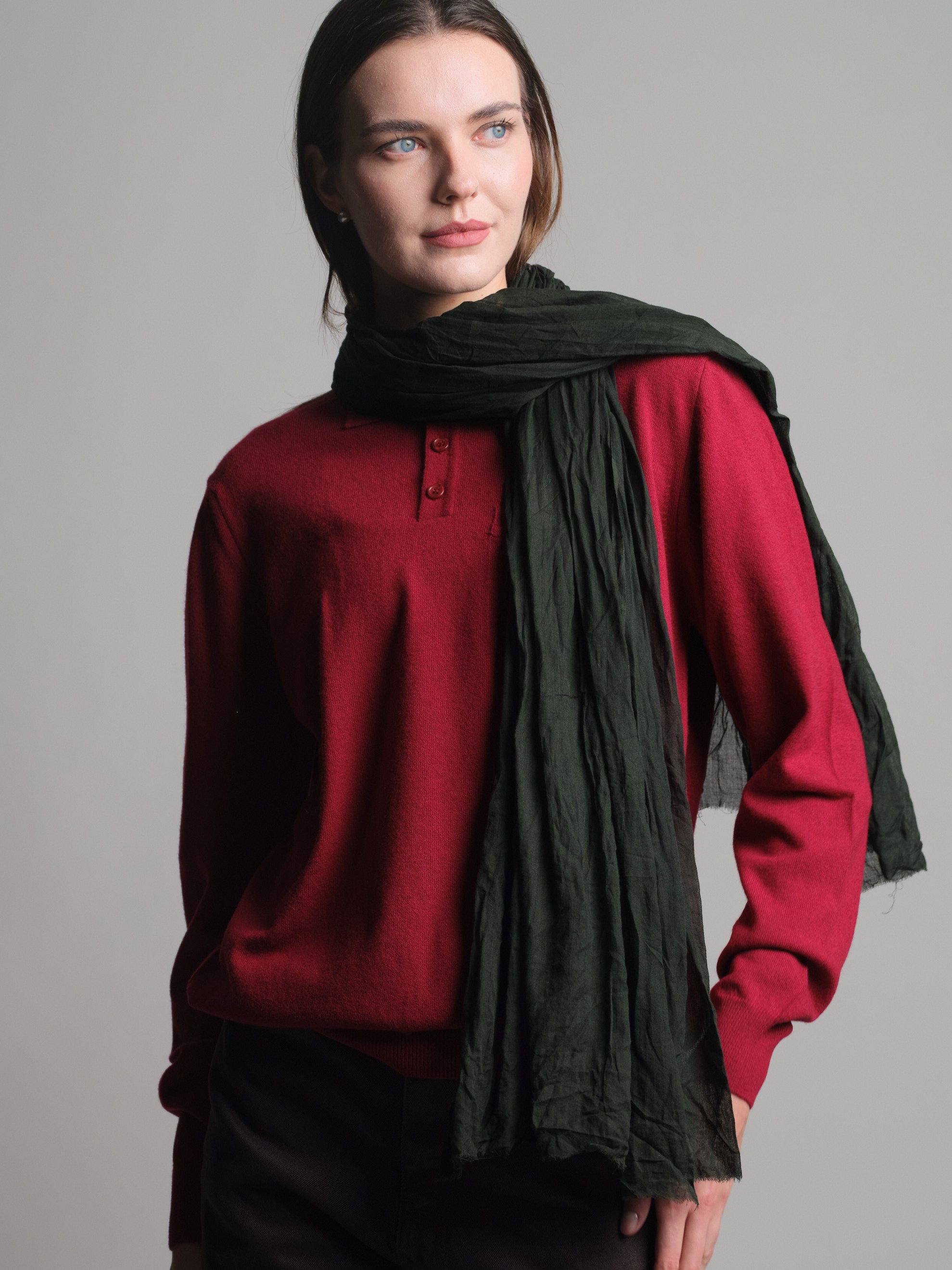GREEN FOREST ORGANIC COTTON HANDMADE SHAWL