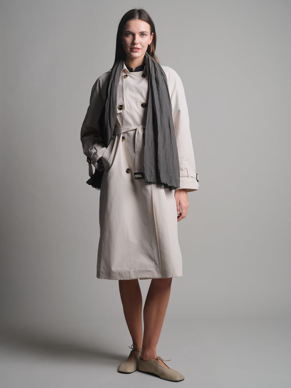 GREY ORGANIK PAMUK HANDMADE SAL