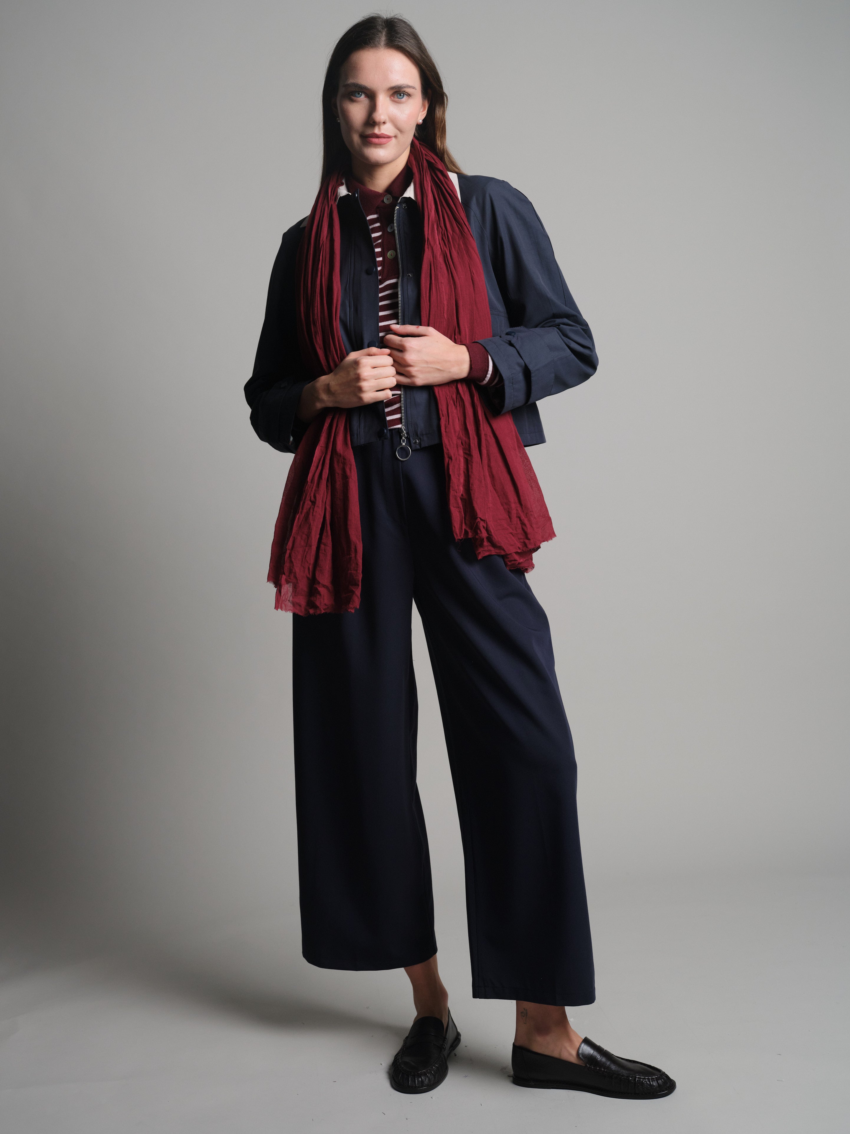 BRITISH RED ORGANIK PAMUK HANDMADE SAL