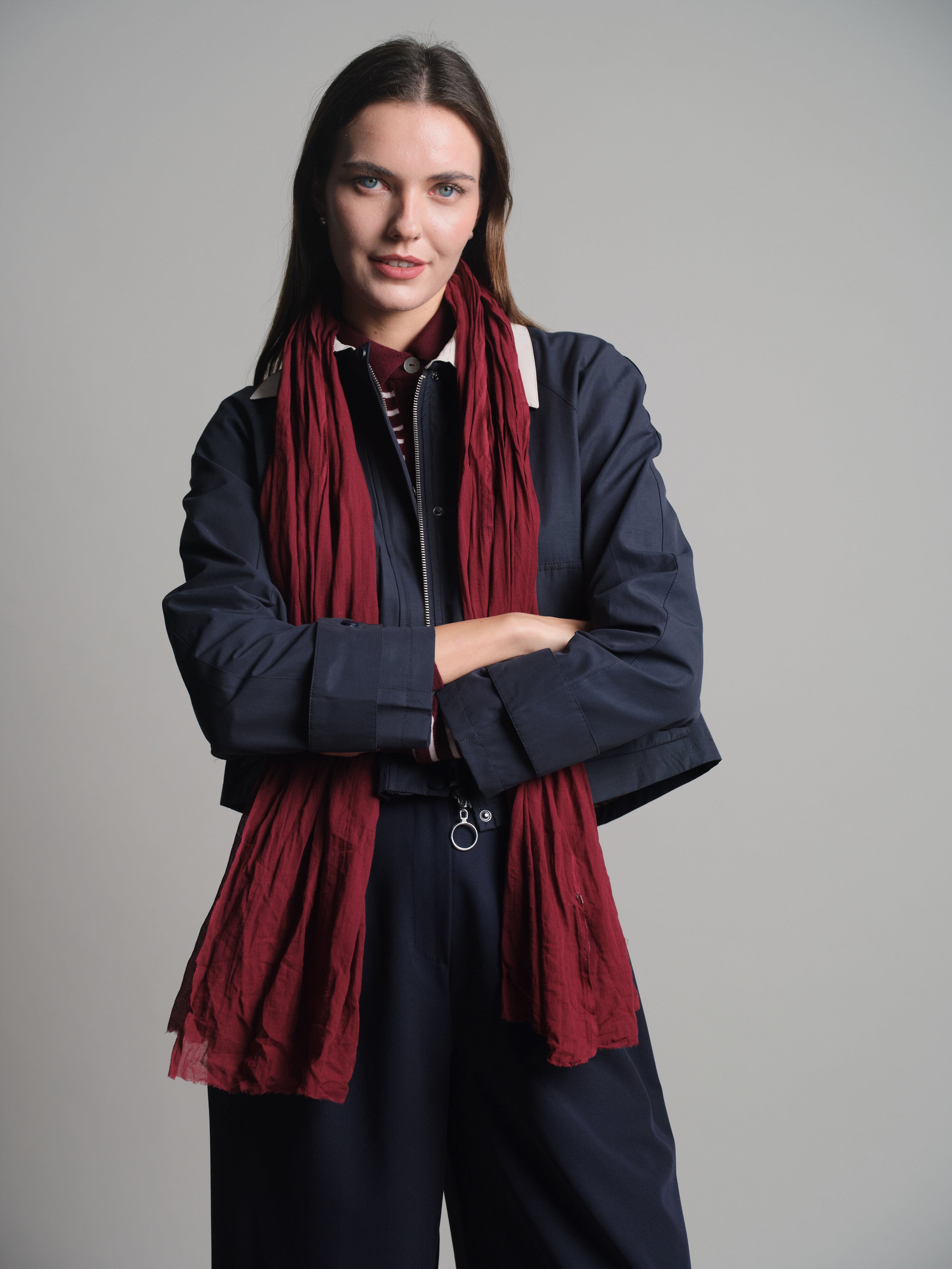 BRITISH RED ORGANIK PAMUK HANDMADE SAL