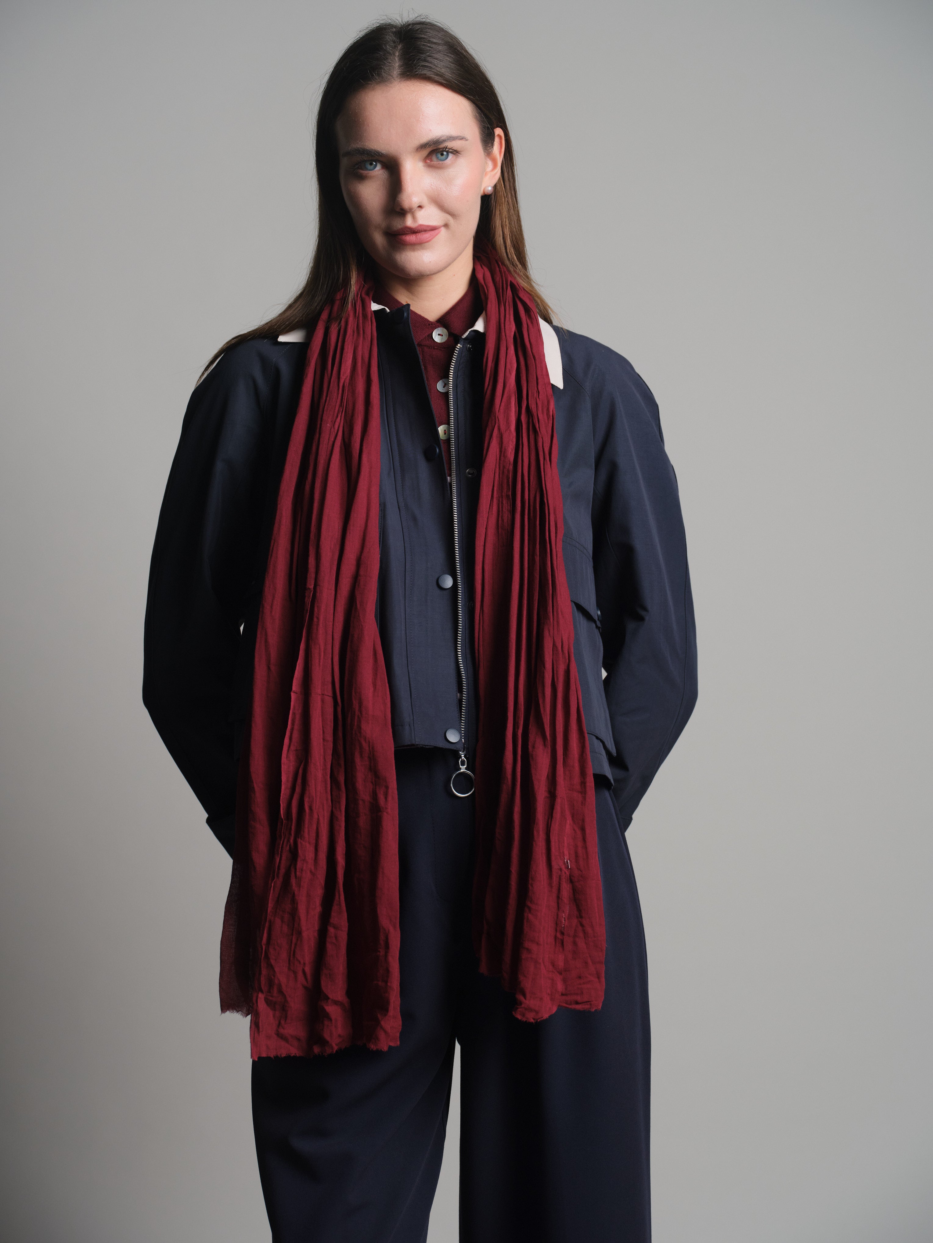 BRITISH RED ORGANIK PAMUK HANDMADE SAL