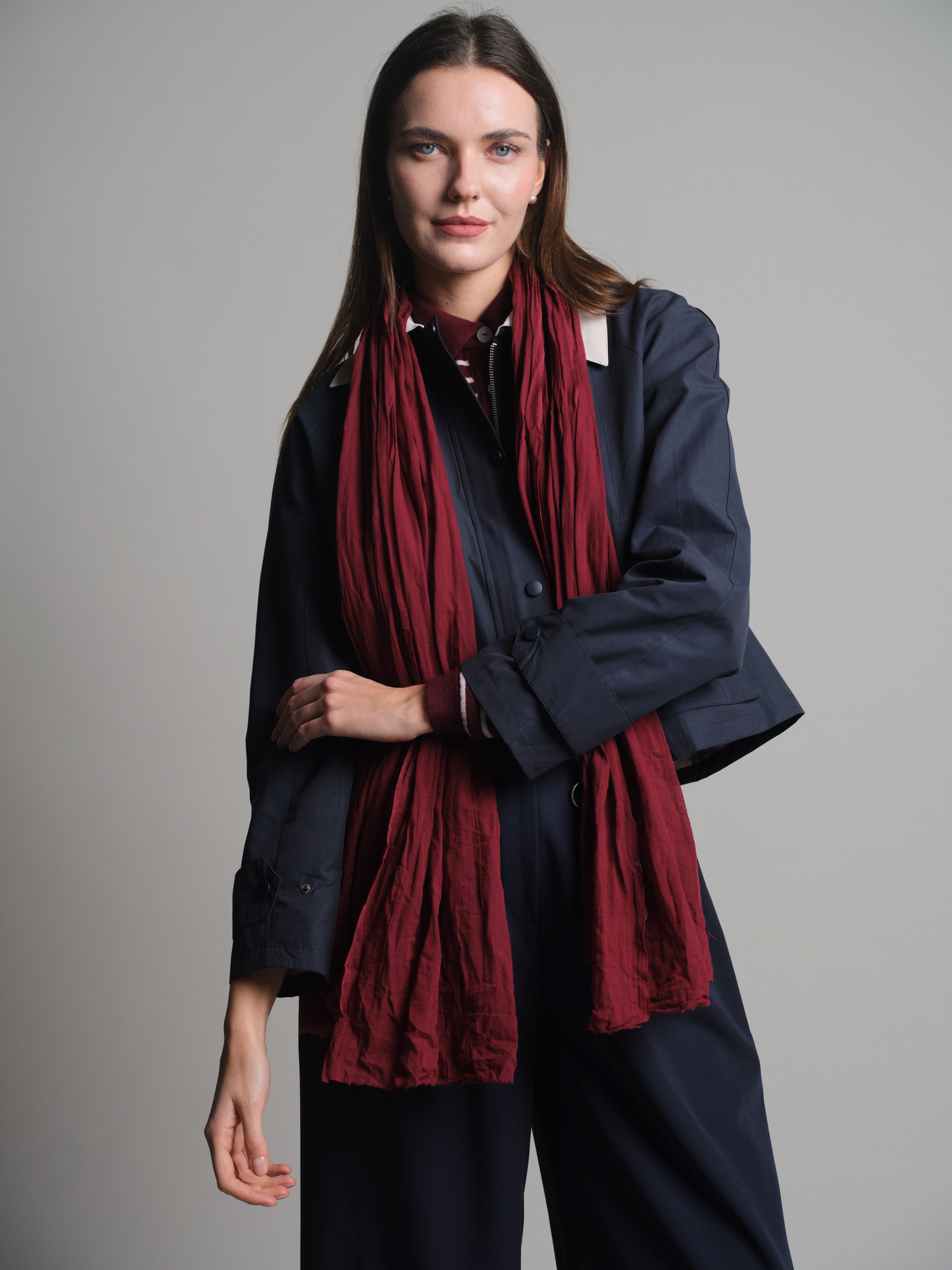 BRITISH RED ORGANIK PAMUK HANDMADE SAL