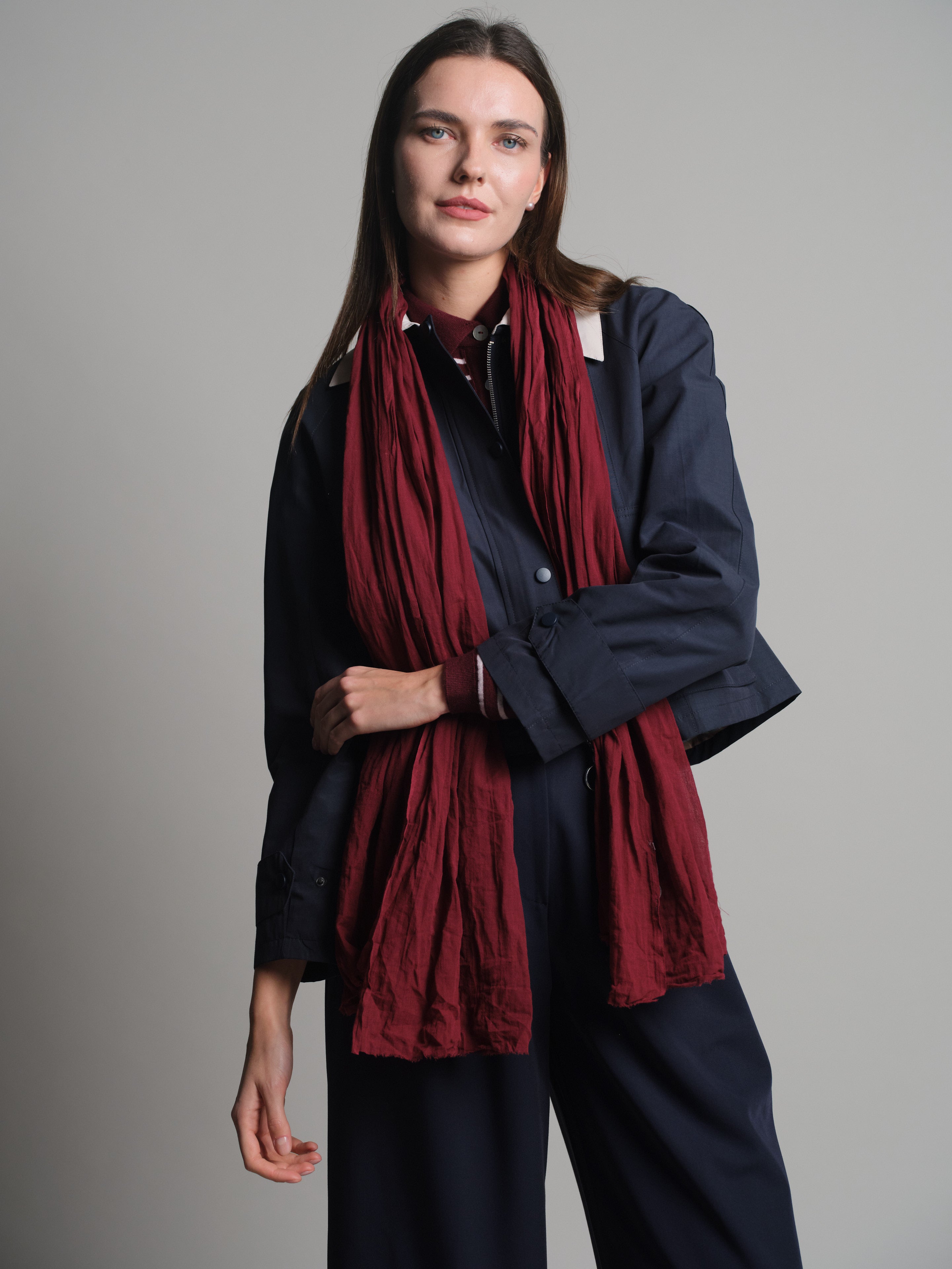 BRITISH RED ORGANIK PAMUK HANDMADE SAL