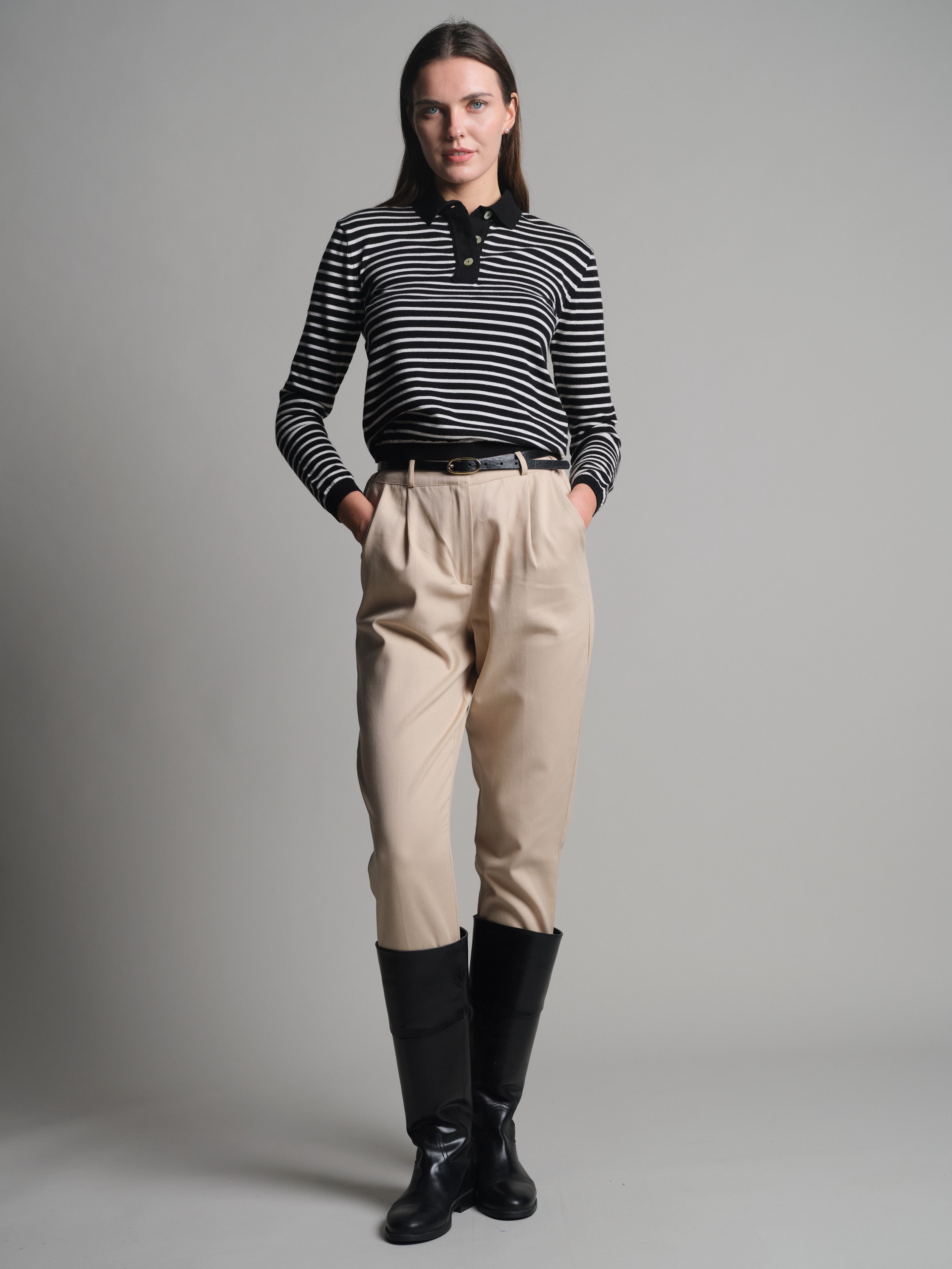 GABARDIN PENSLI CARROT FIT PANTOLON VIZON