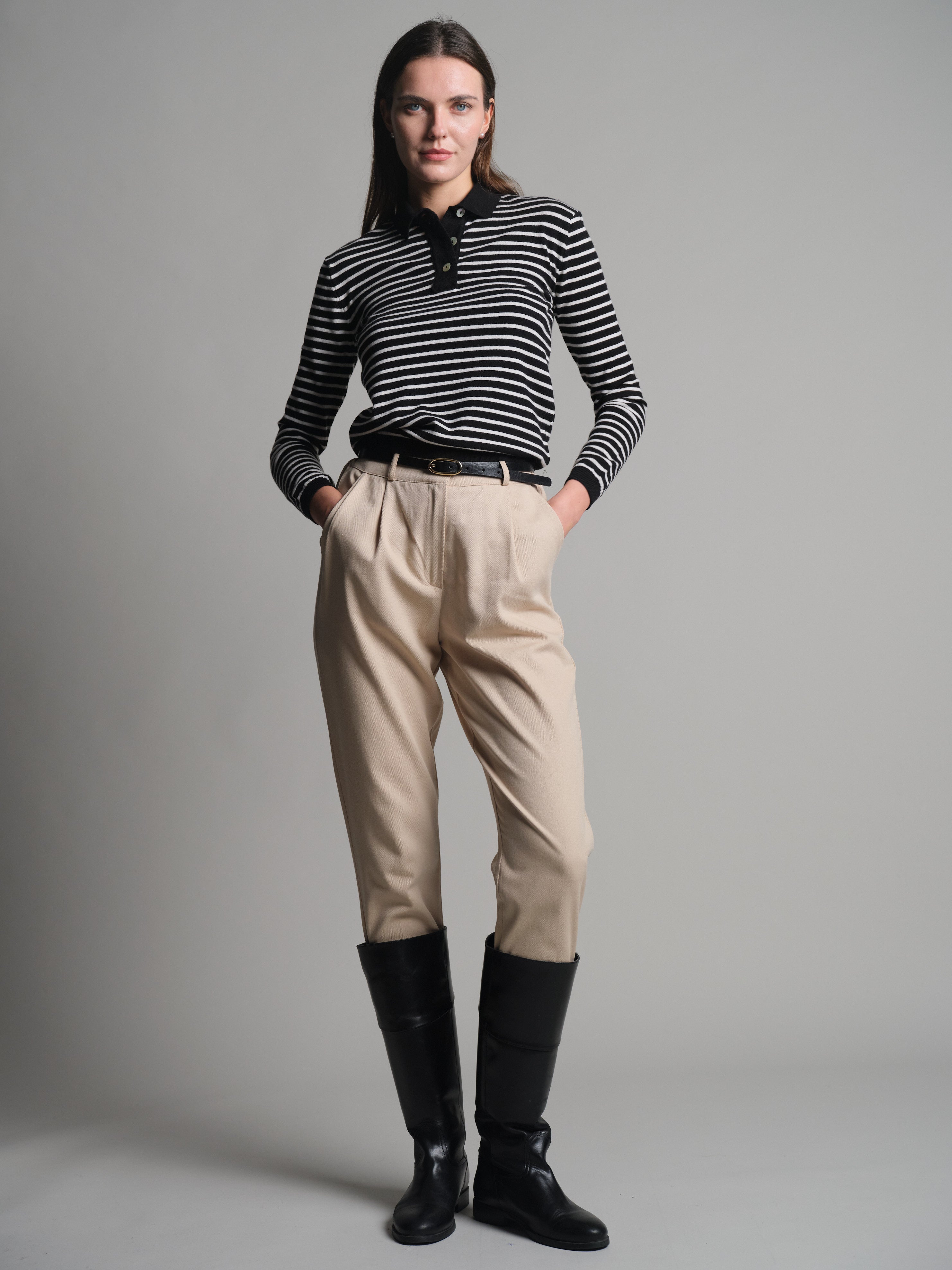 GABARDIN PENSLI CARROT FIT PANTOLON VIZON