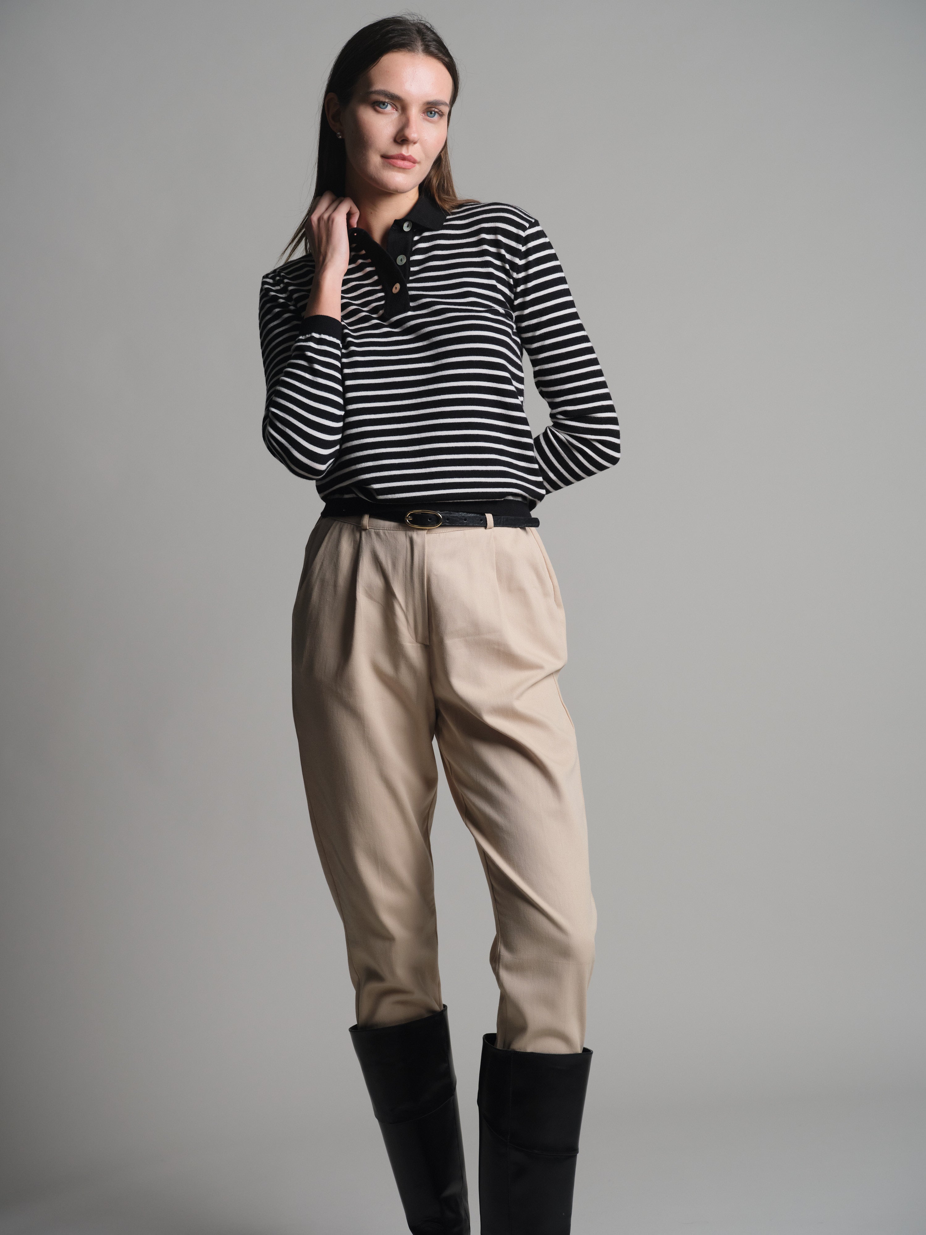 GABARDIN PENSLI CARROT FIT PANTOLON VIZON