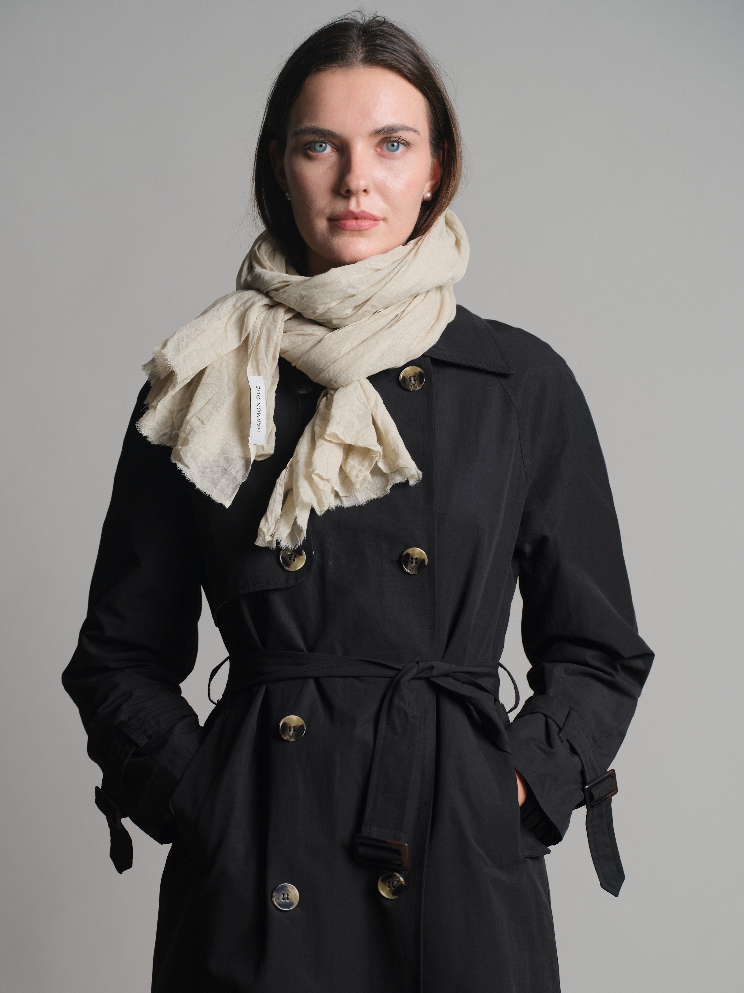 Marble Organik Pamuk Handmade Sal