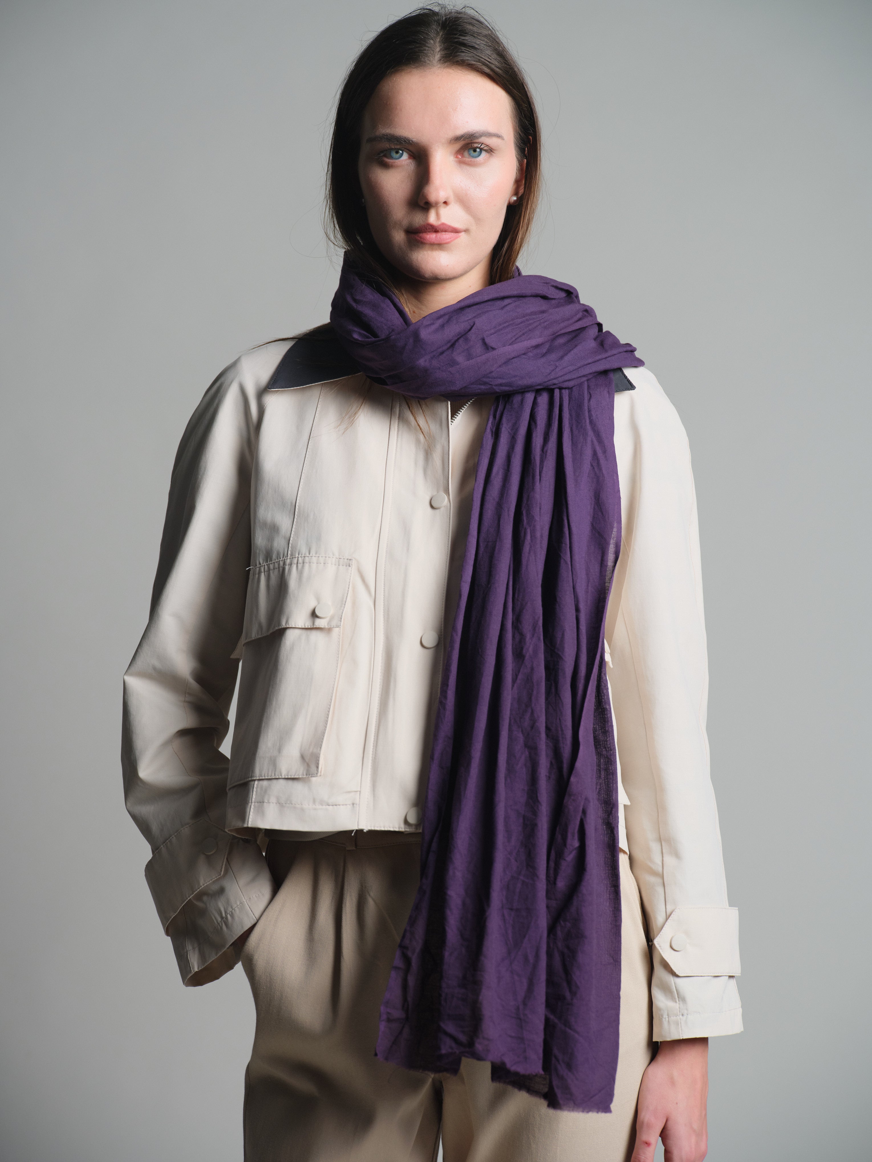 BLACK MULBERRY ORGANIK PAMUK HANDMADE SAL