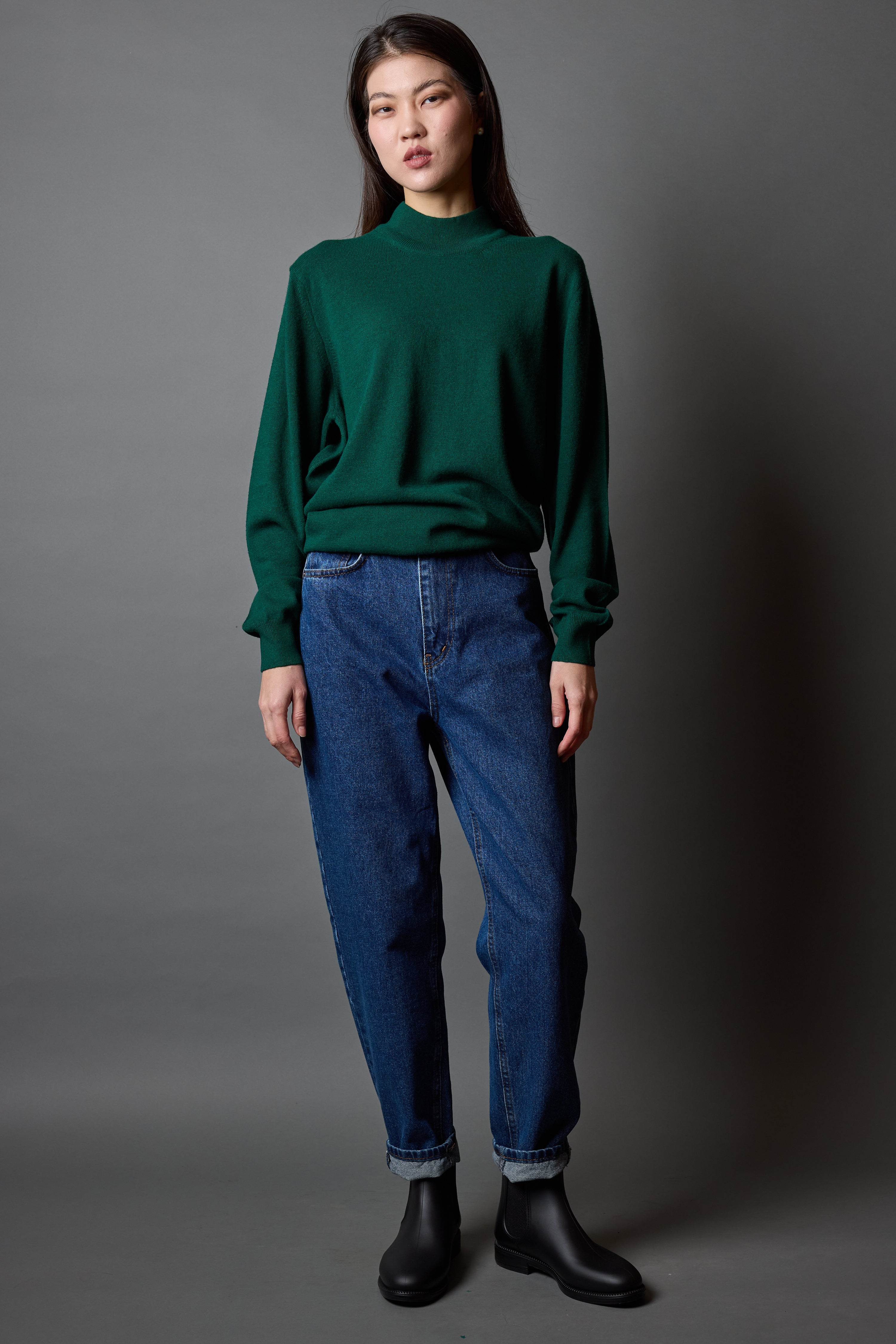 YUN BALIKCI YAKA UNISEX KAZAK YESIL