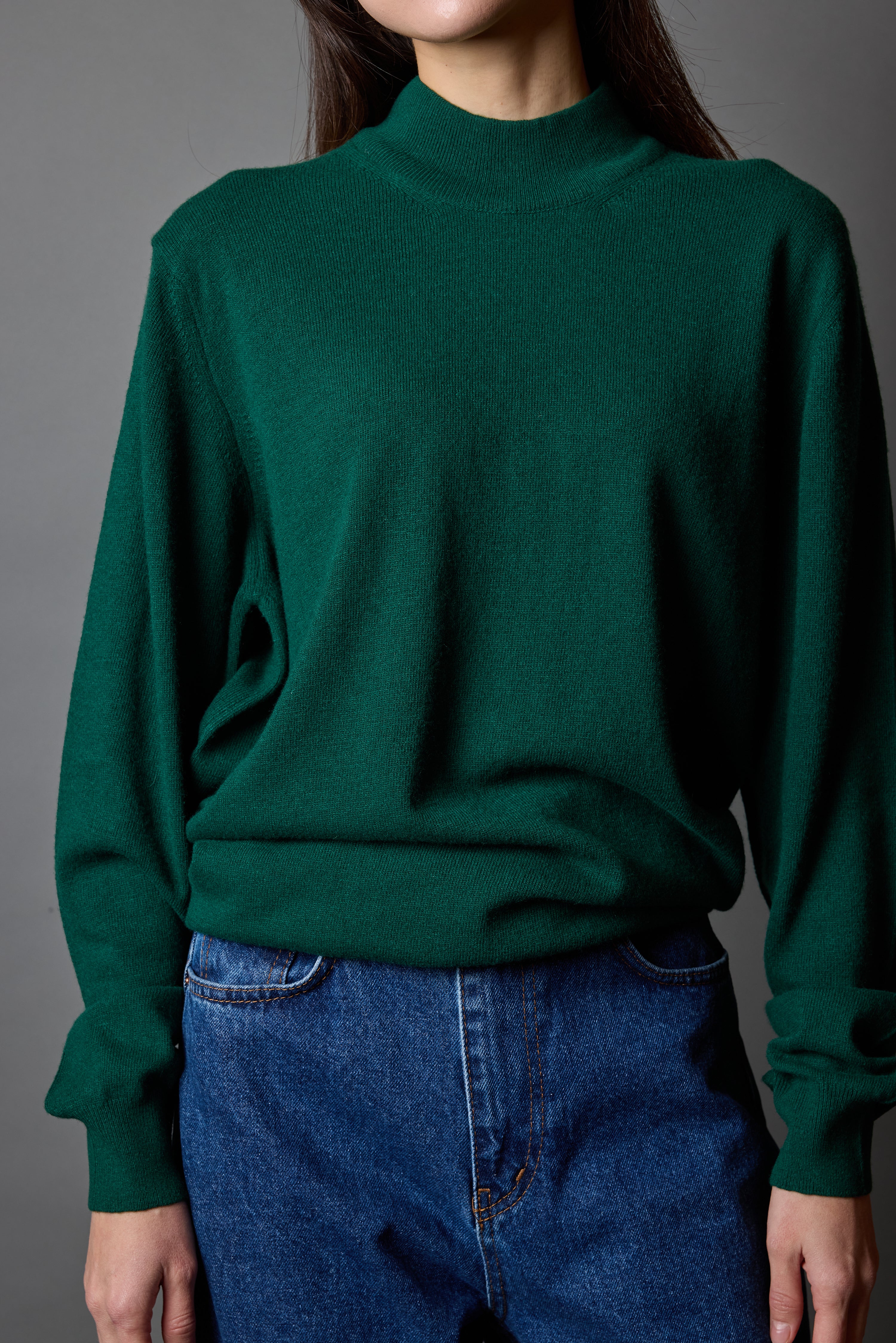 YUN BALIKCI YAKA UNISEX KAZAK YESIL