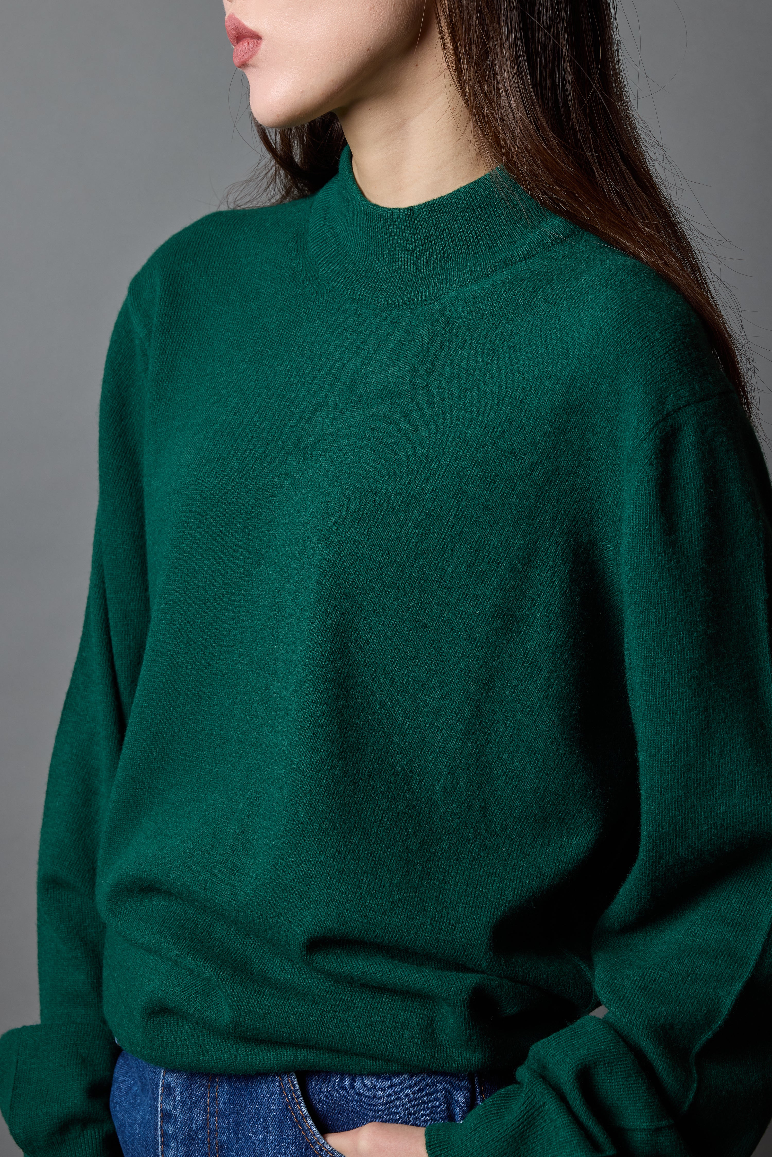 YUN BALIKCI YAKA UNISEX KAZAK YESIL