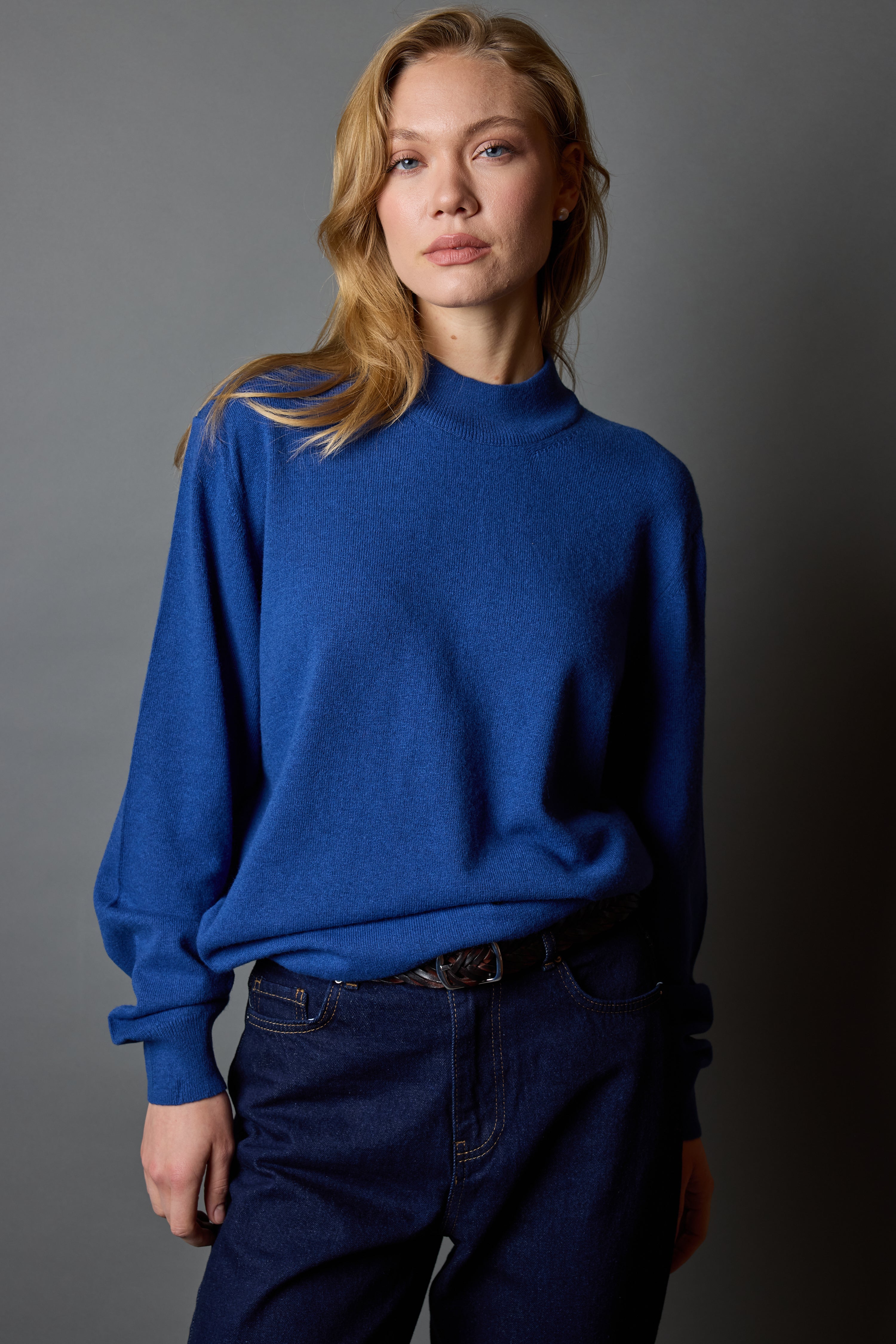 YUN BALIKCI YAKA UNISEX KAZAK OXFORD BLUE