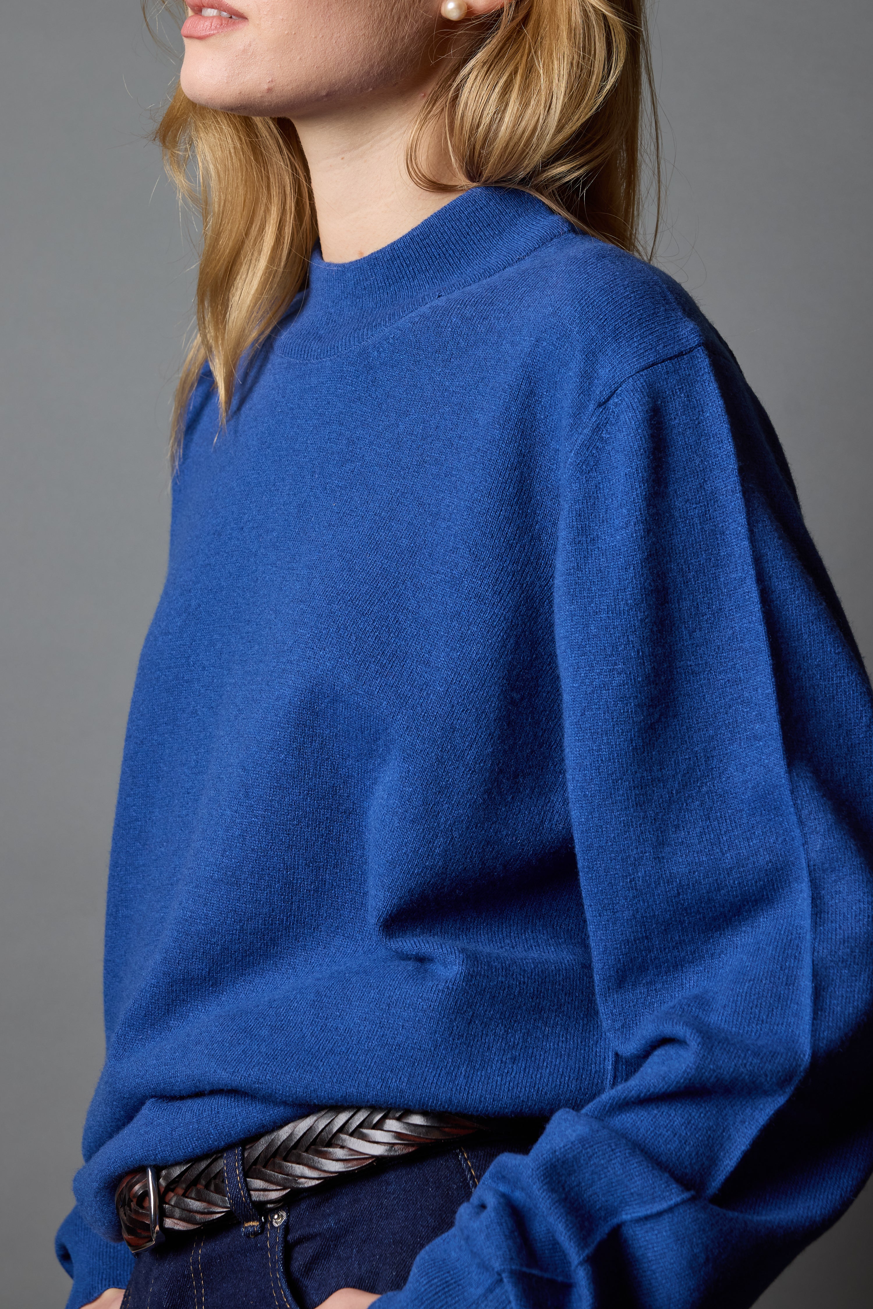 YUN BALIKCI YAKA UNISEX KAZAK OXFORD BLUE