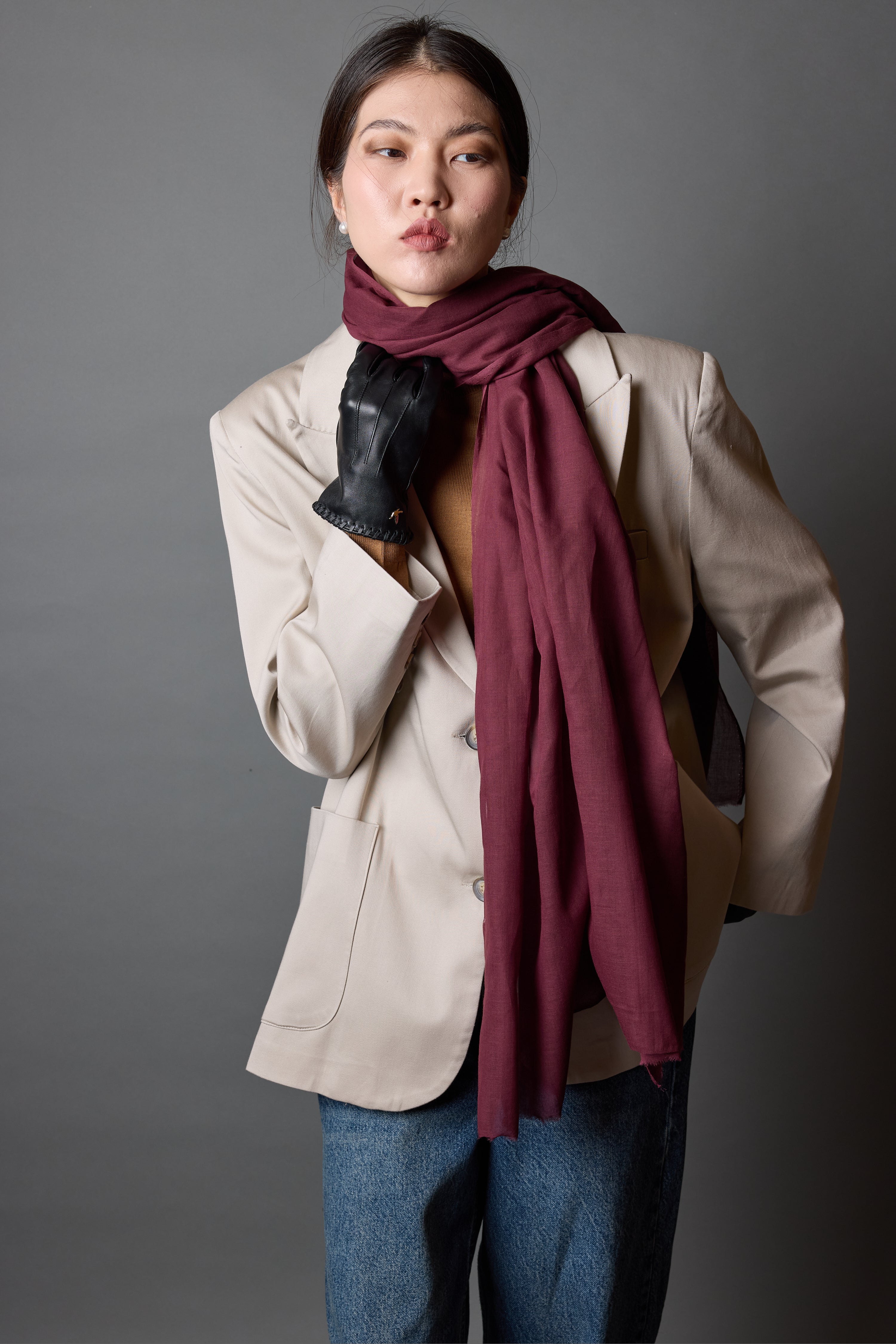 CHERRY CAKE ORGANİK PAMUK HANDMADE ŞAL