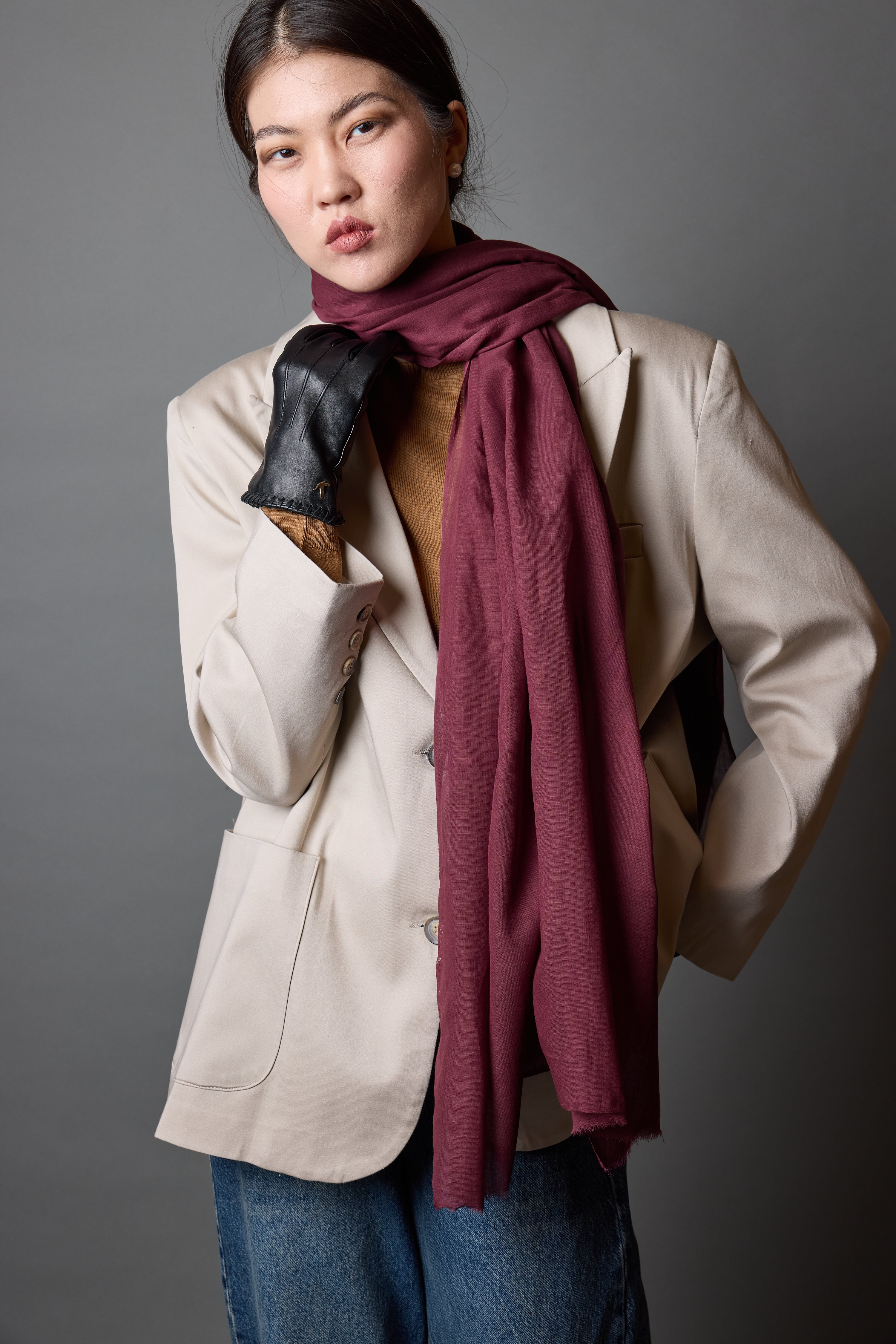 CHERRY CAKE ORGANİK PAMUK HANDMADE ŞAL