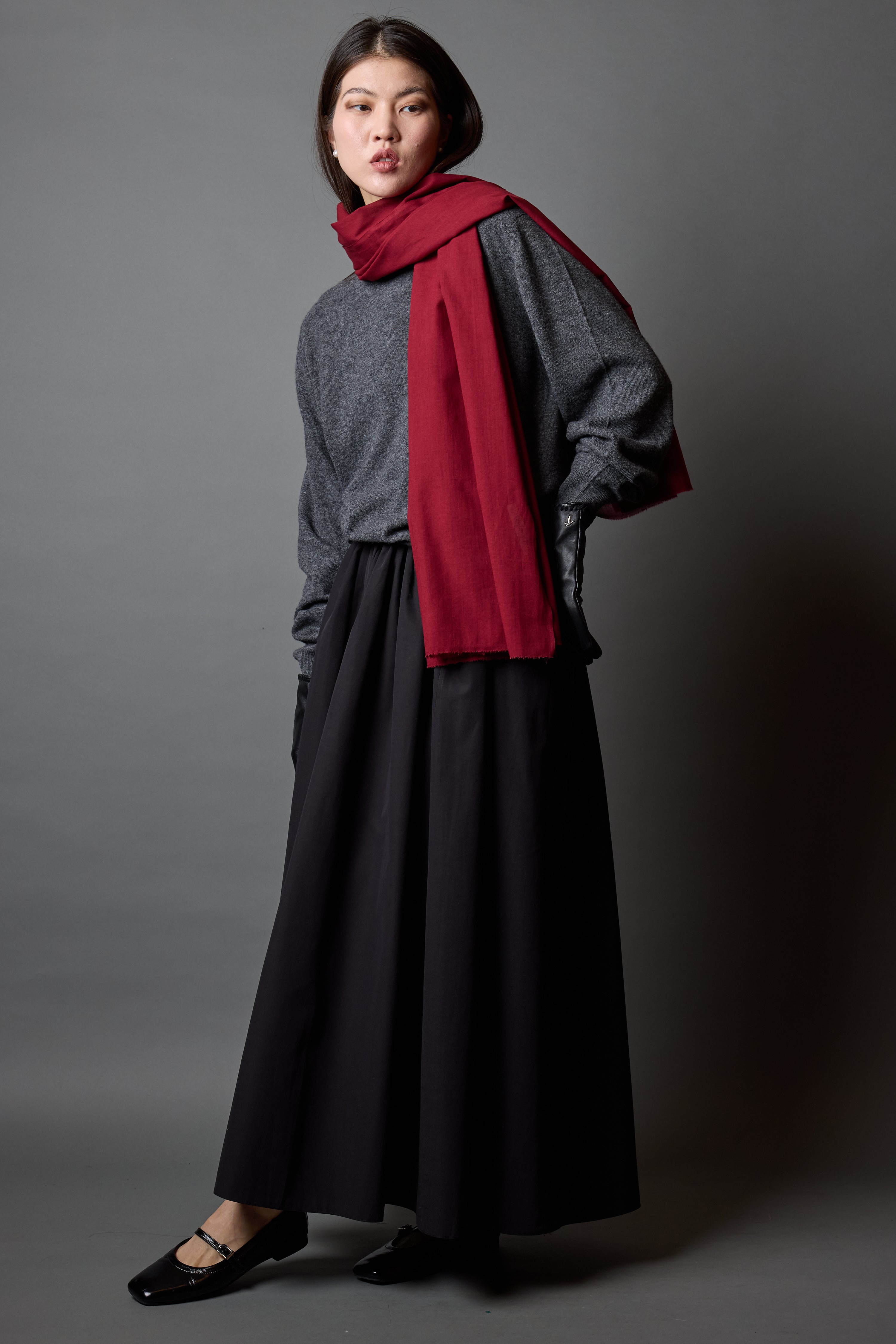 BRITISH RED ORGANIK PAMUK HANDMADE SAL