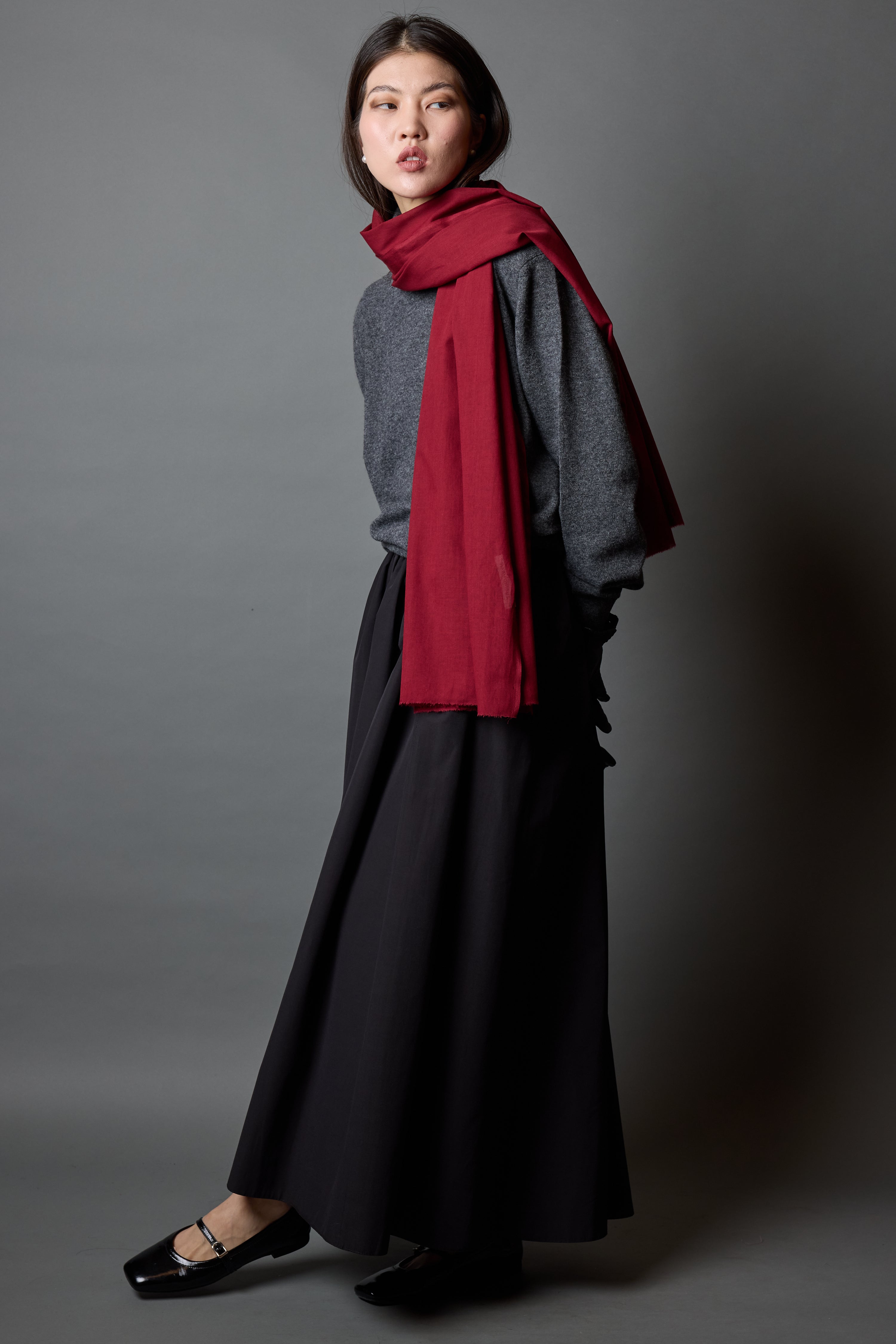 BRITISH RED ORGANIK PAMUK HANDMADE SAL
