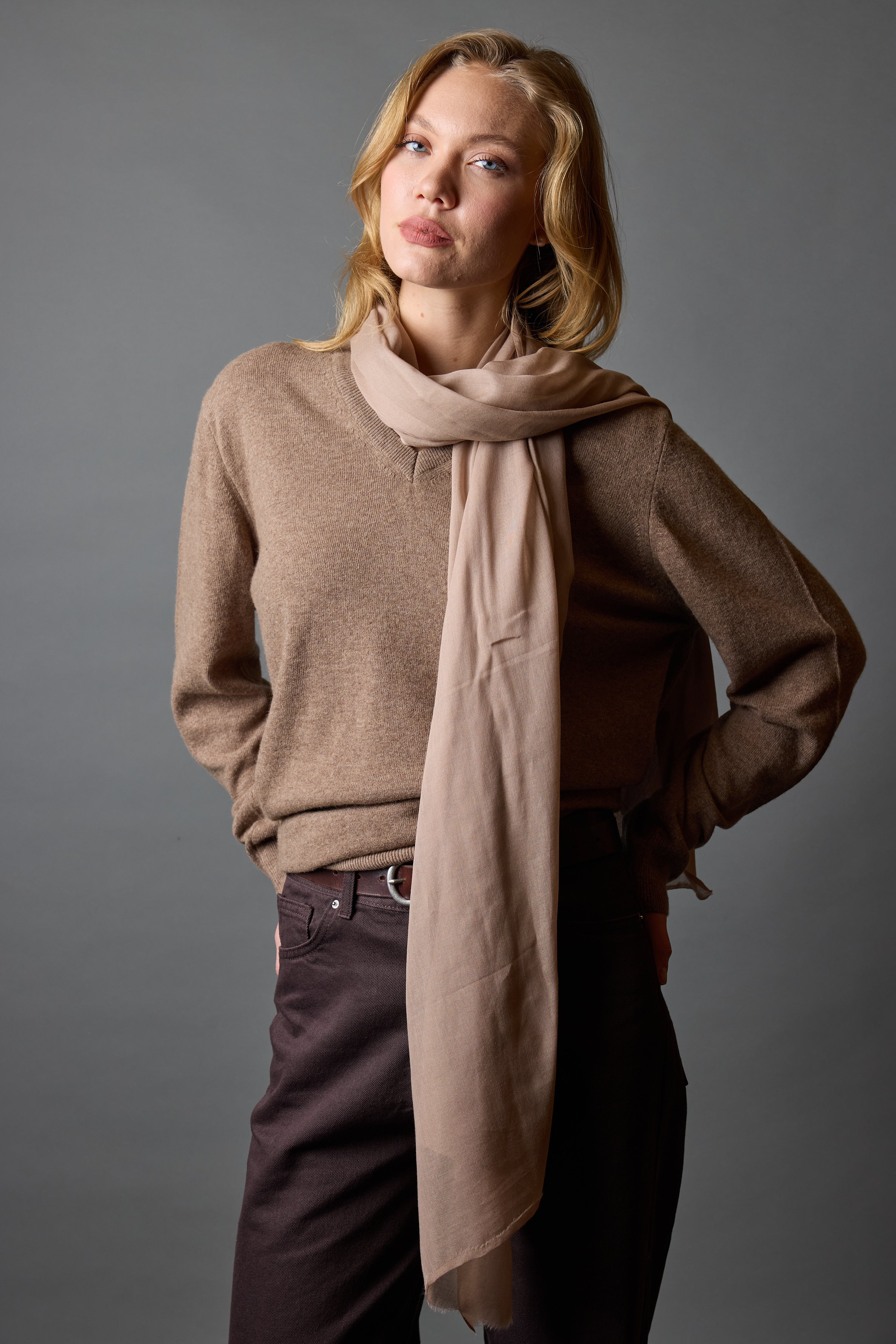 POUDRE ORGANİK PAMUK HANDMADE ŞAL