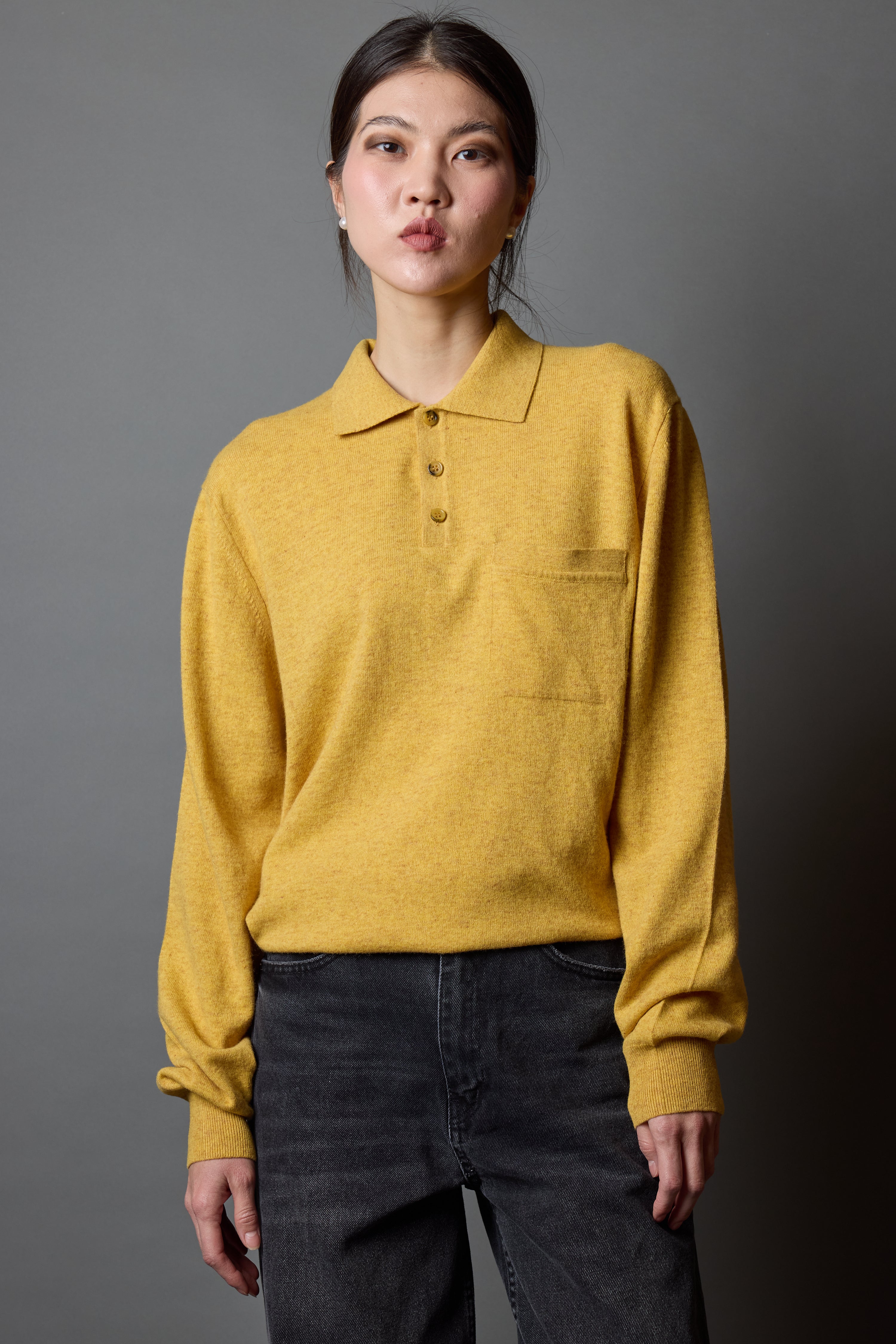 YUN POLO YAKA UNISEX KAZAK YELLOW