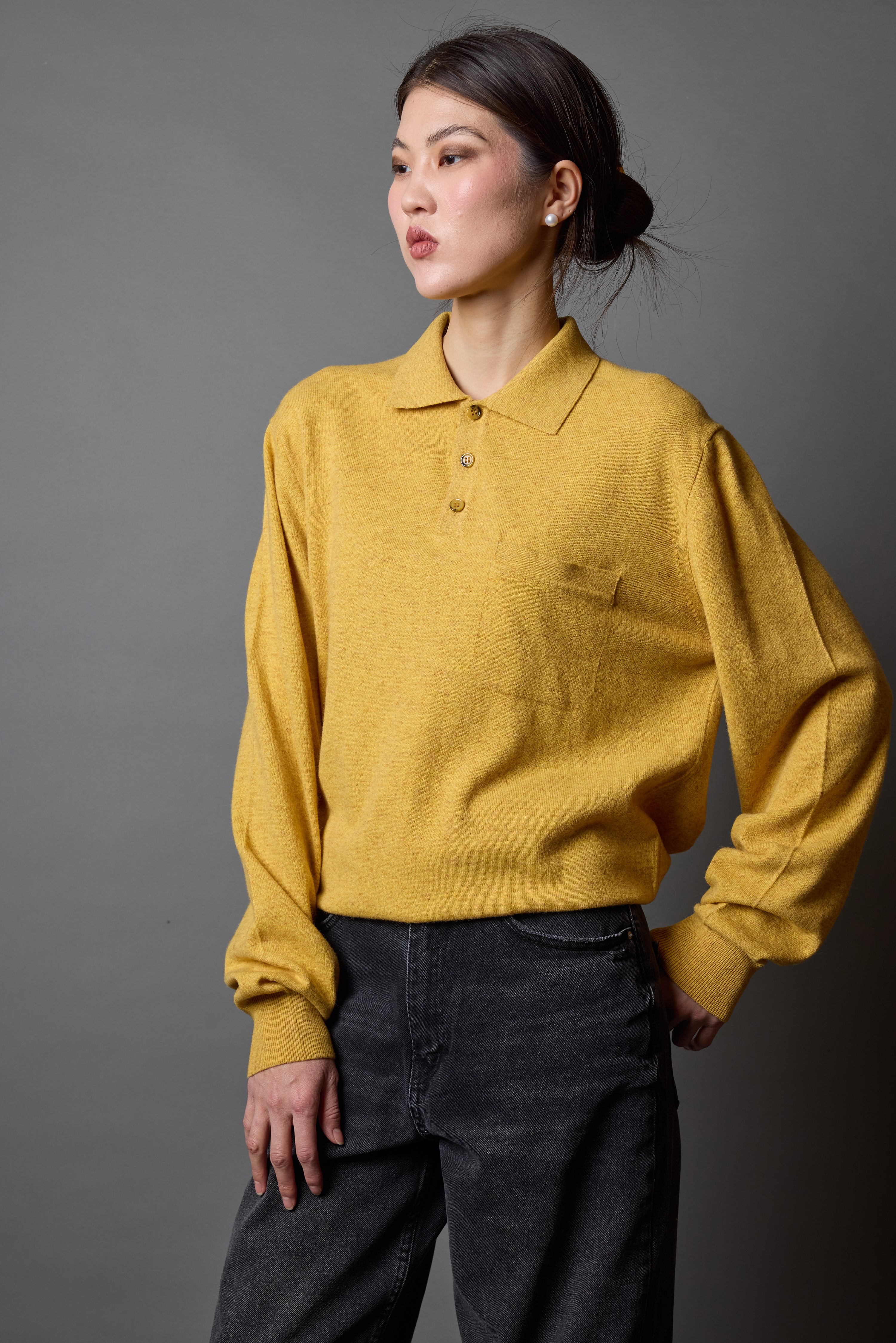 YUN POLO YAKA UNISEX KAZAK YELLOW