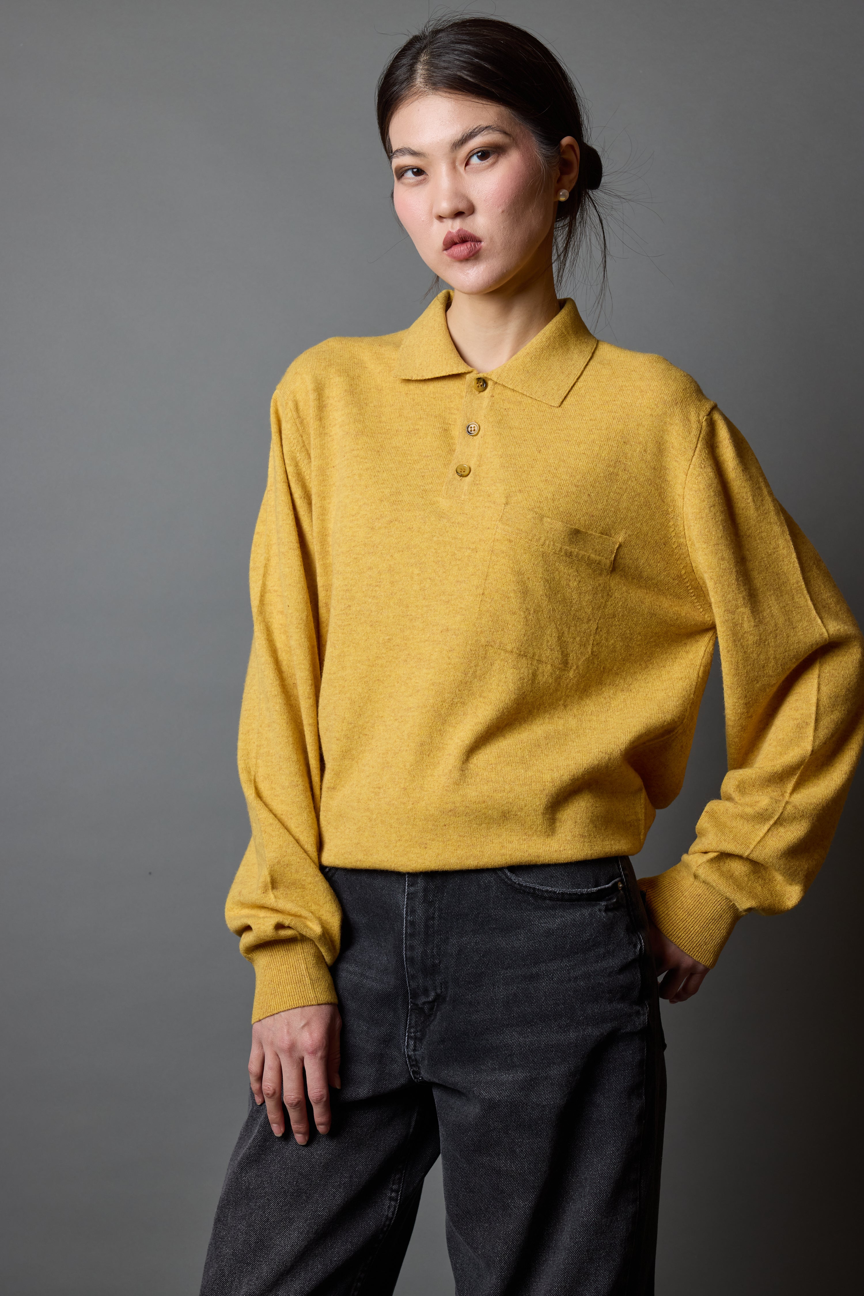 YUN POLO YAKA UNISEX KAZAK YELLOW