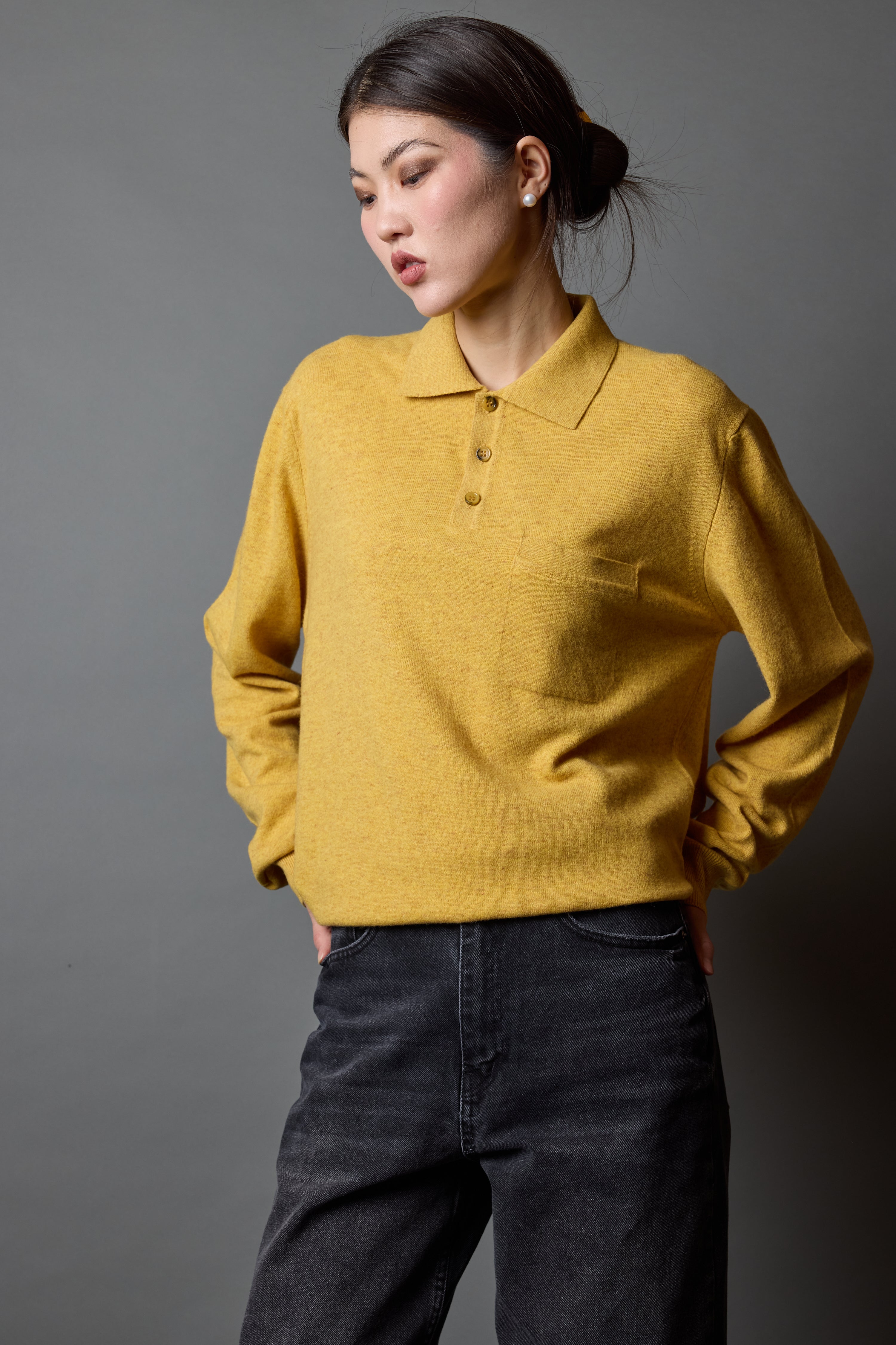 YUN POLO YAKA UNISEX KAZAK YELLOW