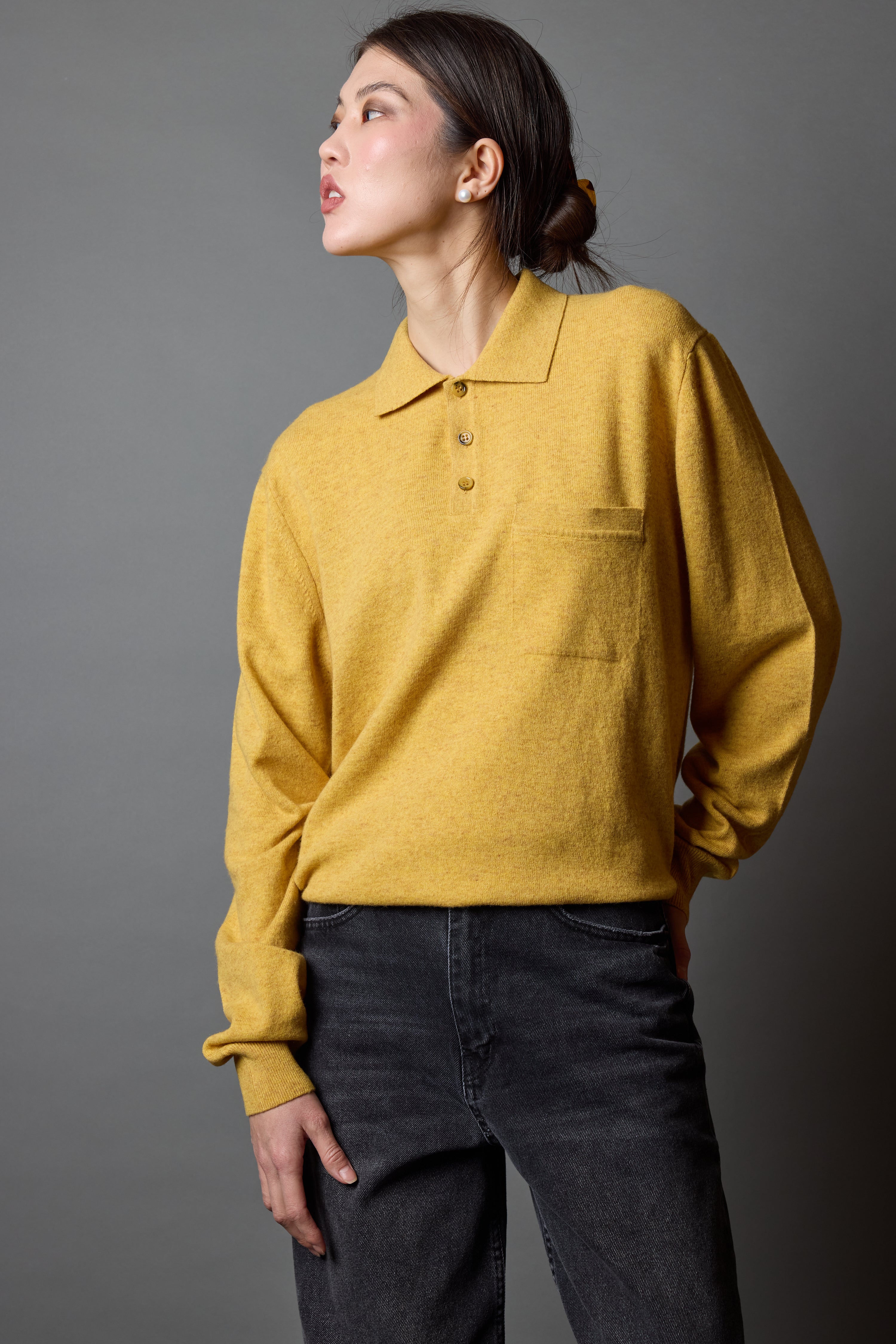 YUN POLO YAKA UNISEX KAZAK YELLOW