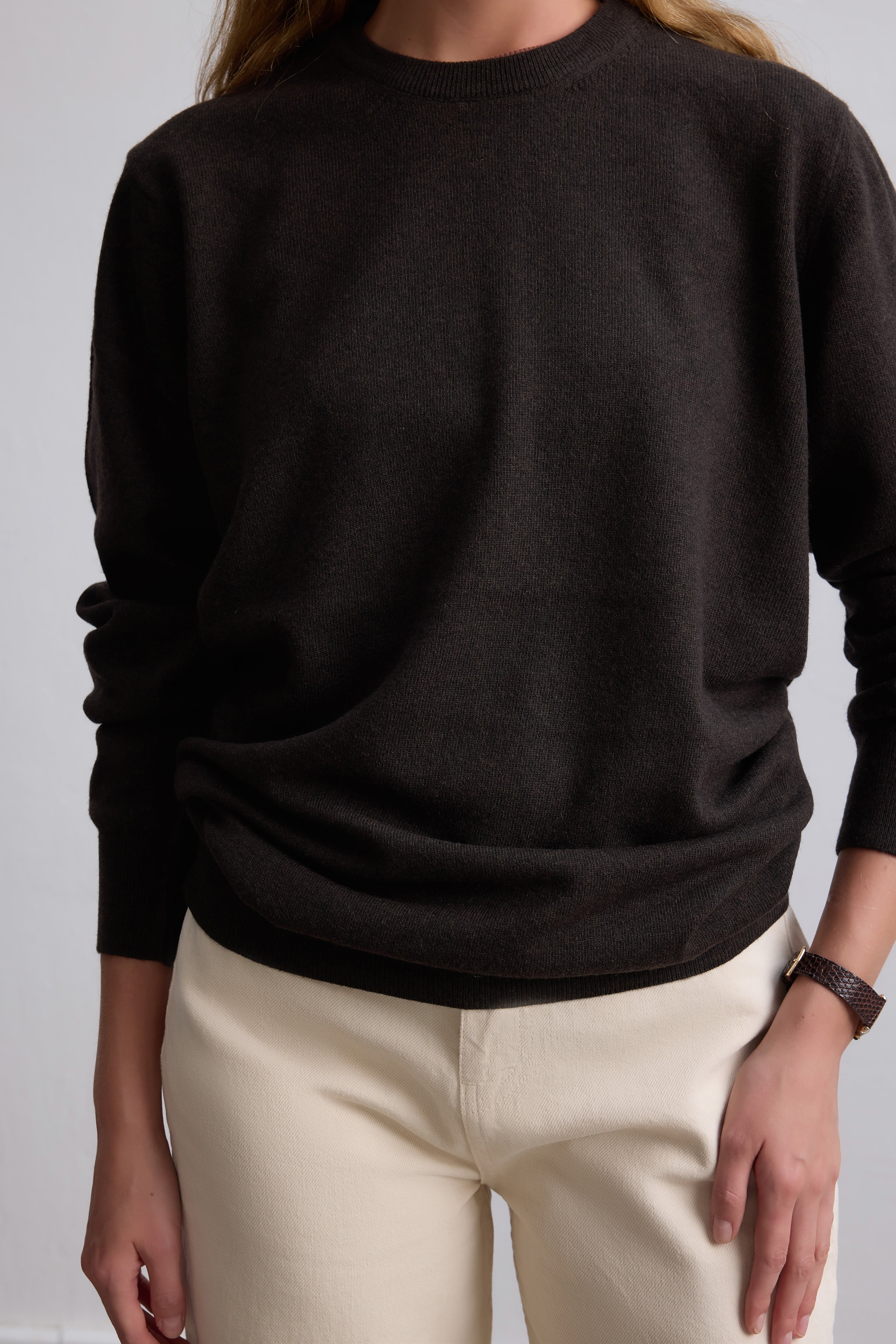 YUN BISIKLET YAKA UNISEX KAZAK BROWN