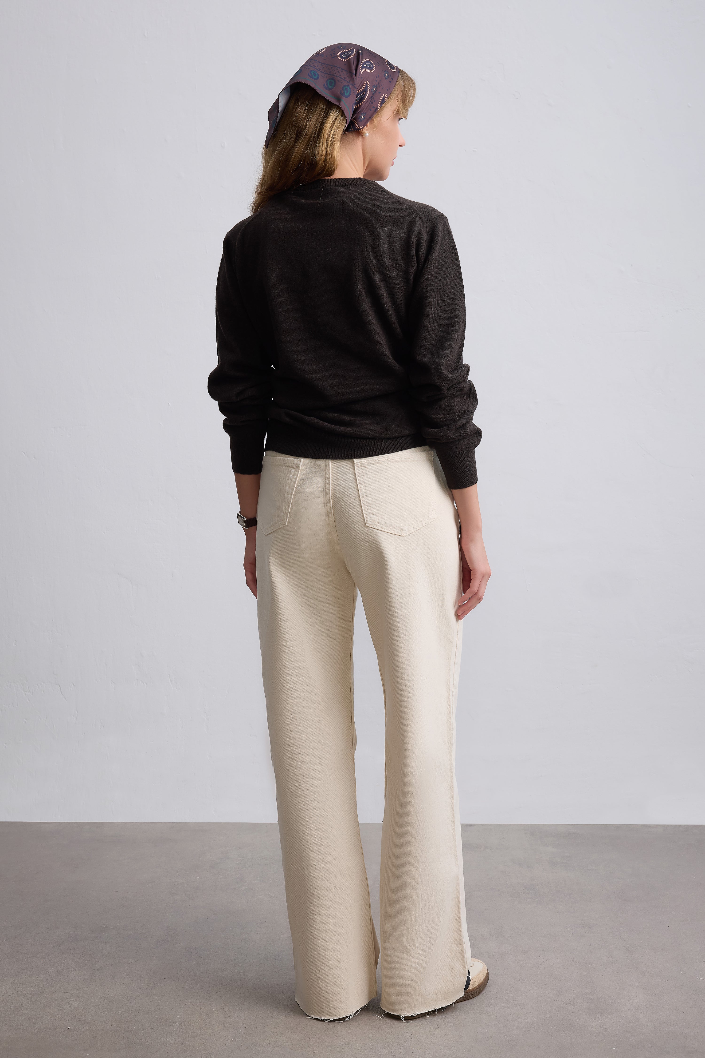 YUN BISIKLET YAKA UNISEX KAZAK BROWN