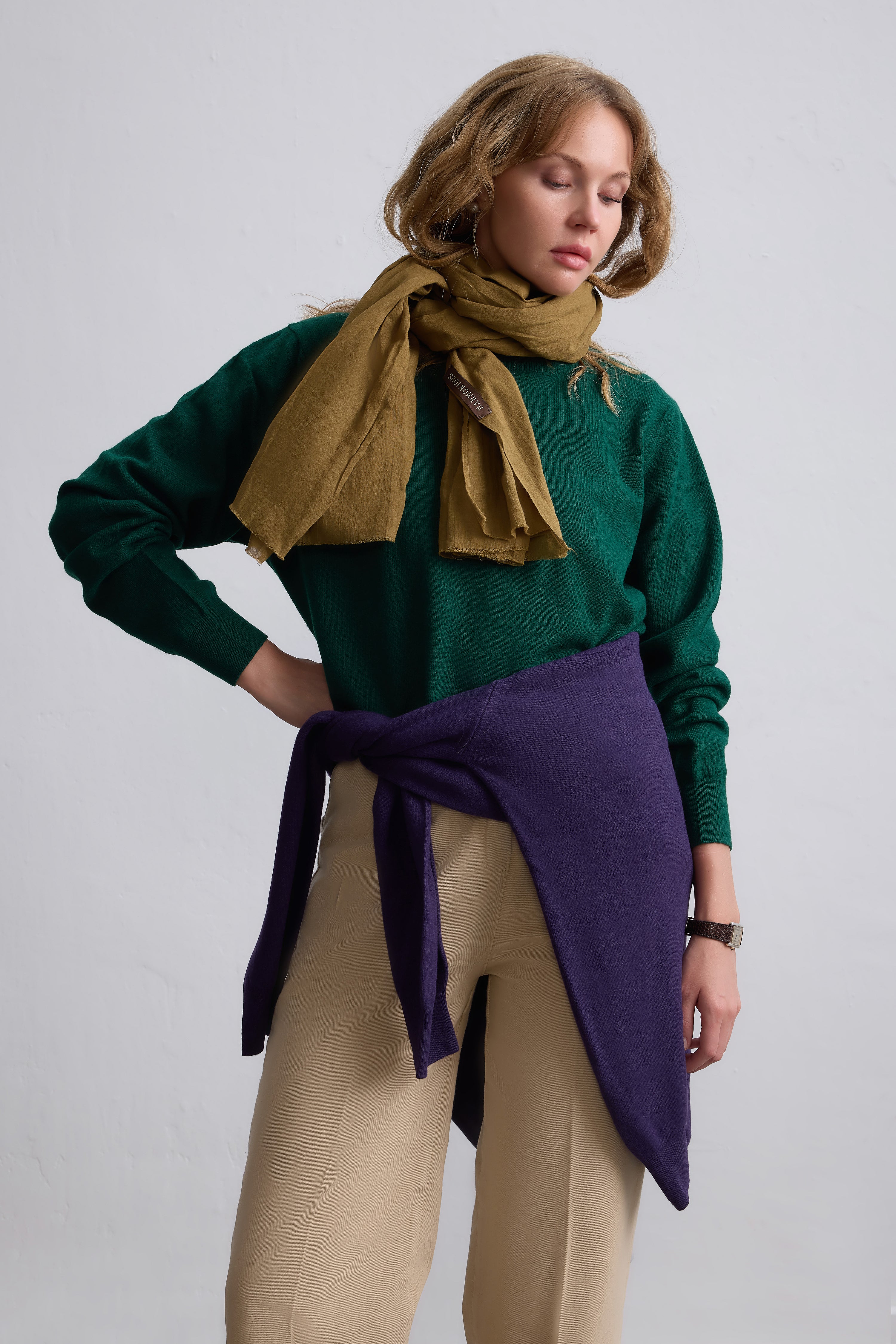 Nude Green Organik Pamuk Handmade Sal