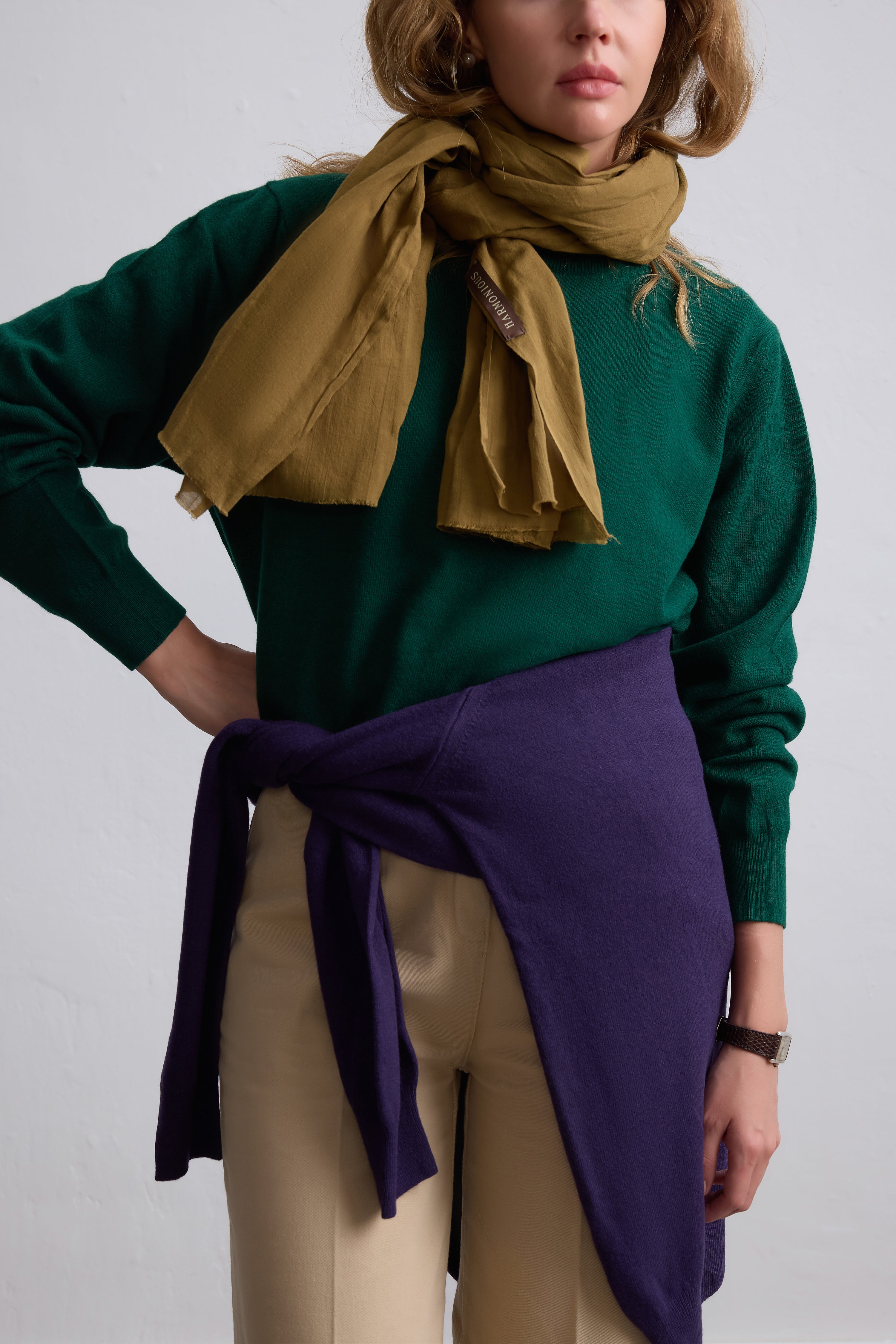 Nude Green Organik Pamuk Handmade Sal