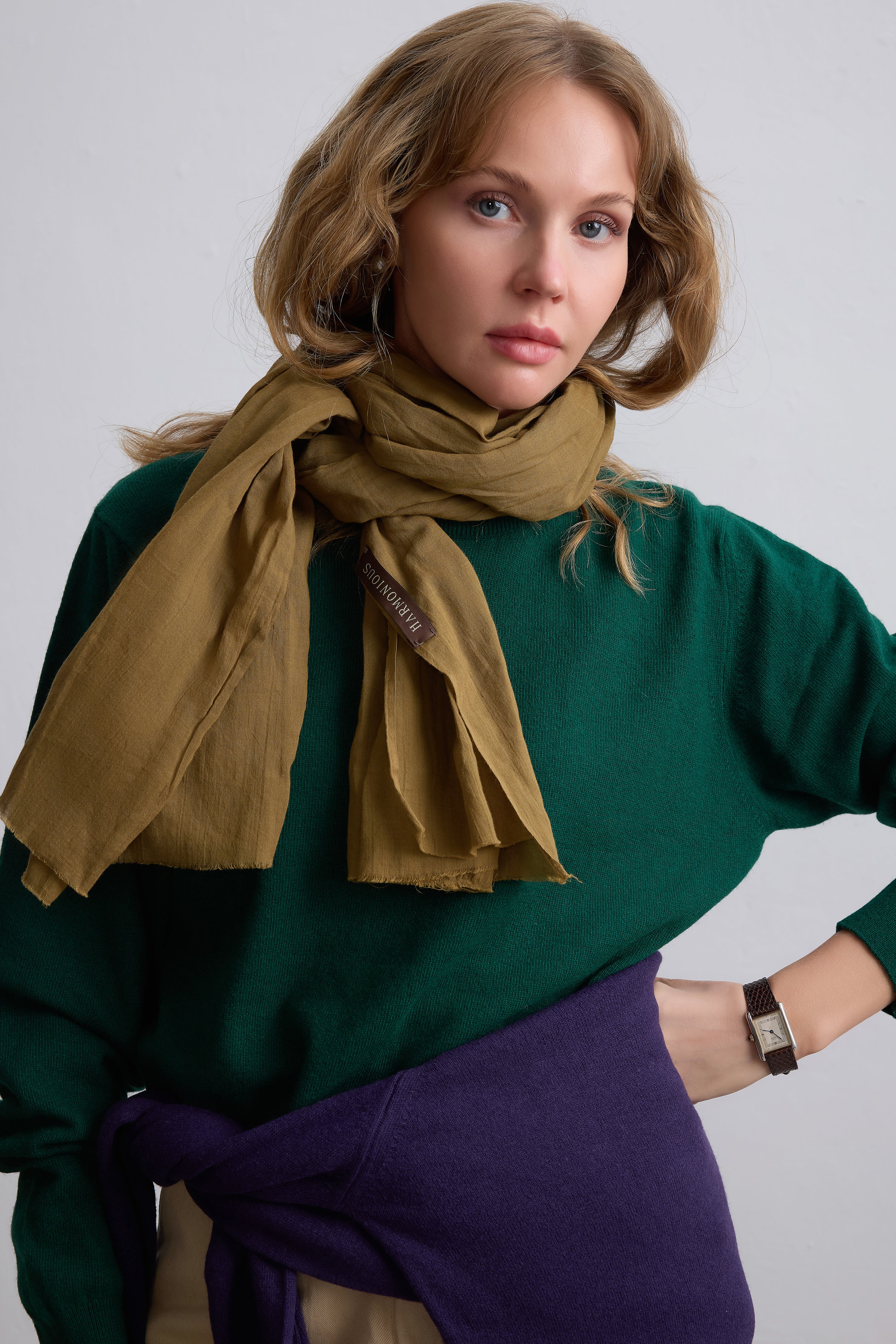 Nude Green Organik Pamuk Handmade Sal