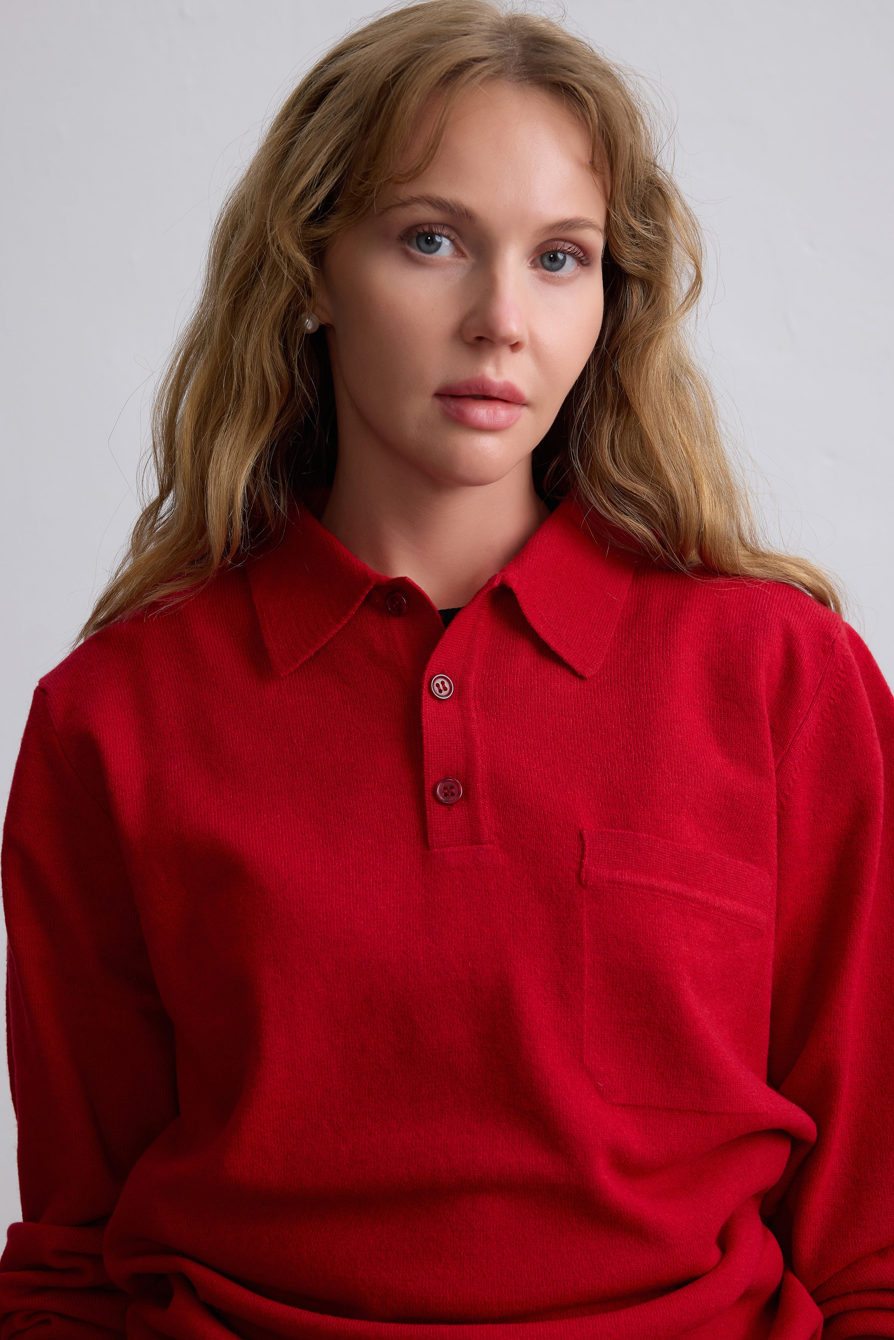 YUN POLO YAKA UNISEX KAZAK KIRMIZI