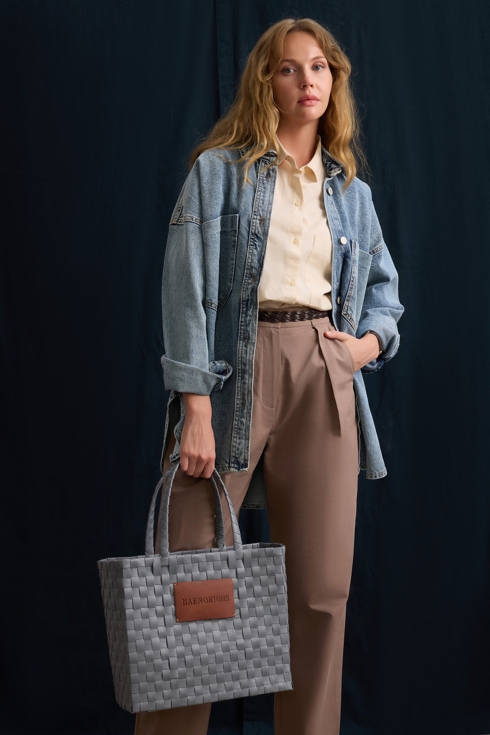 ORGU ICE GREY TOTE BAG