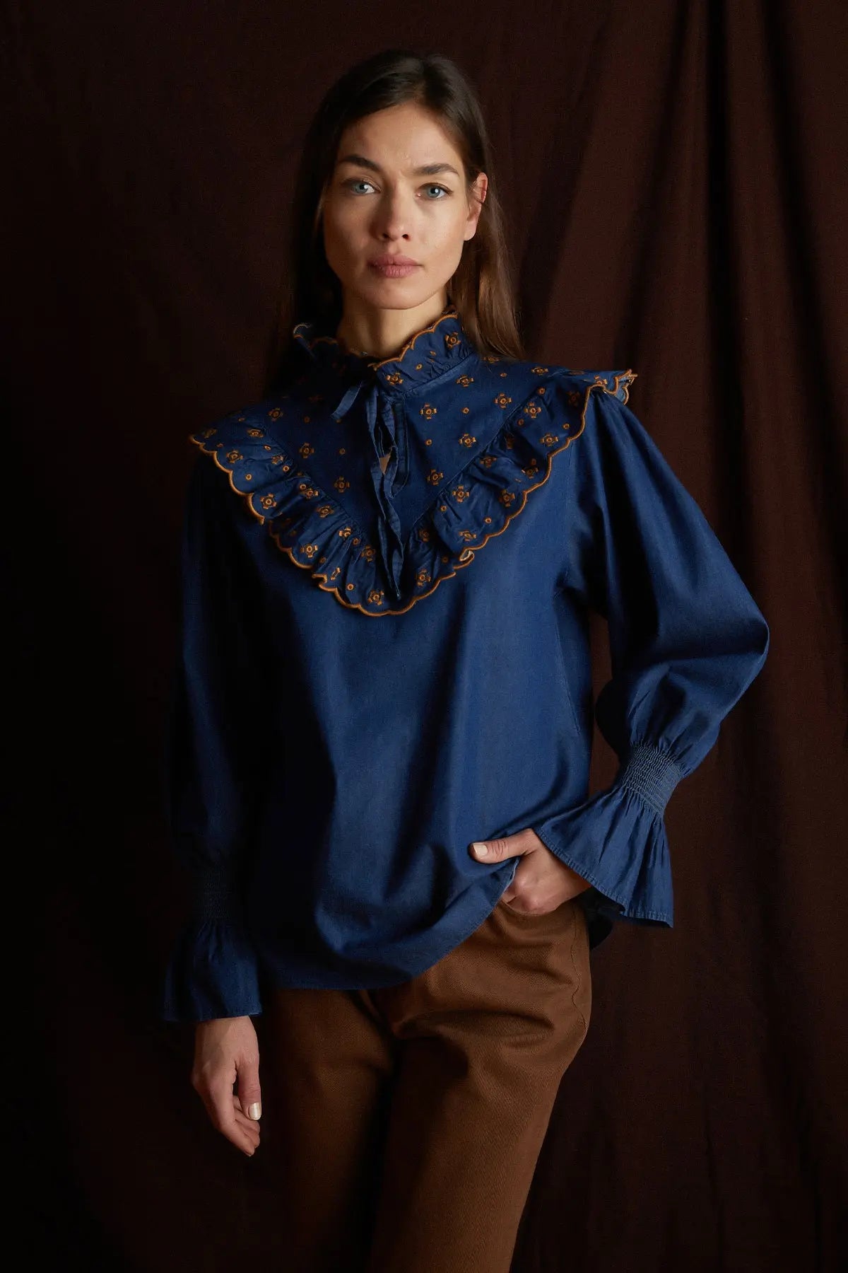 Honoré de Balzac Denim Bluz HARMONIOUS