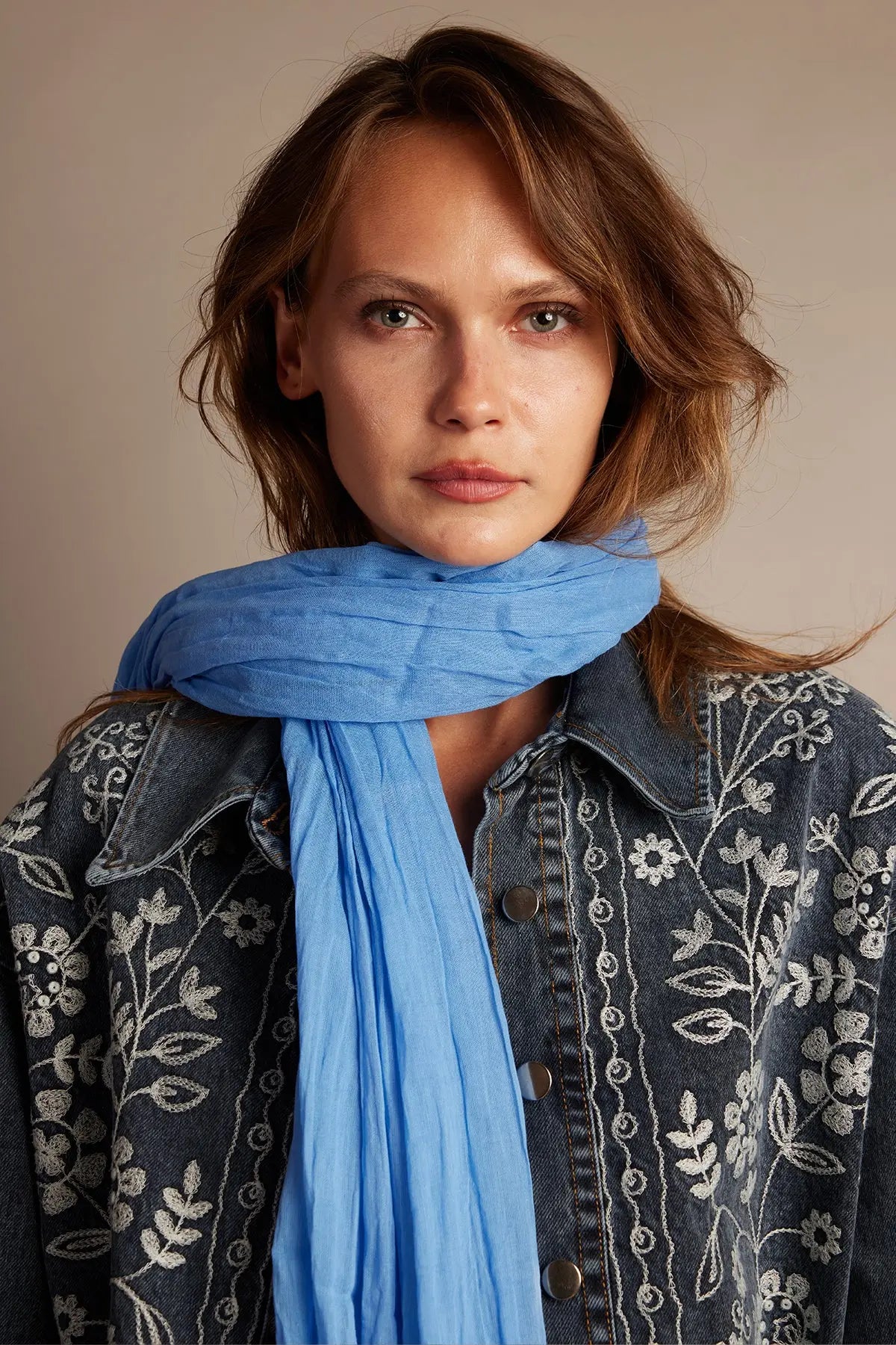 ICEBERG ORGANİK PAMUK HANDMADE ŞAL HARMONIOUS