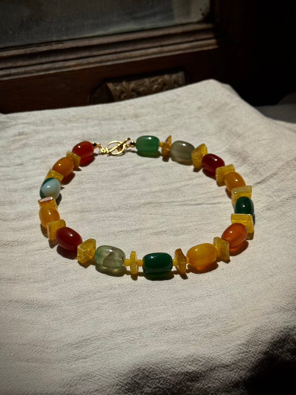 MATIERE ROUGE CORAL NECKLACE
