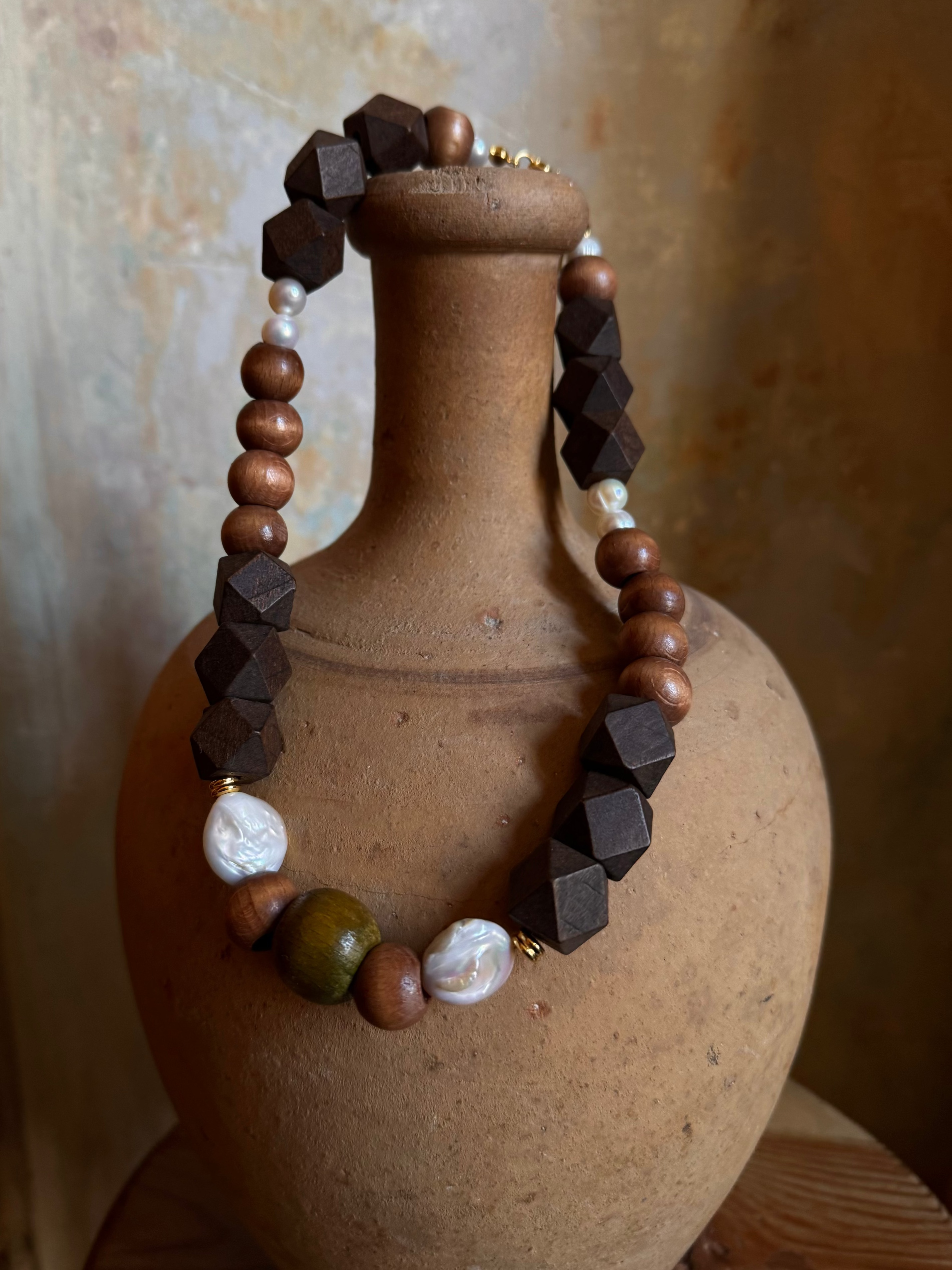 DUNE BAROK İNCİLİ KOLYE